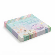 Premsons® Mermaid Theme Print Tissue Paper Napkins, Under the Sea Birthday Design, 34 × 34 cm, Pack of 2