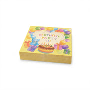 Premsons® Birthday Party Tissue Paper Napkins, Colourful Balloons and Birthday Cake Design, Pack of 2 (20 Pieces)