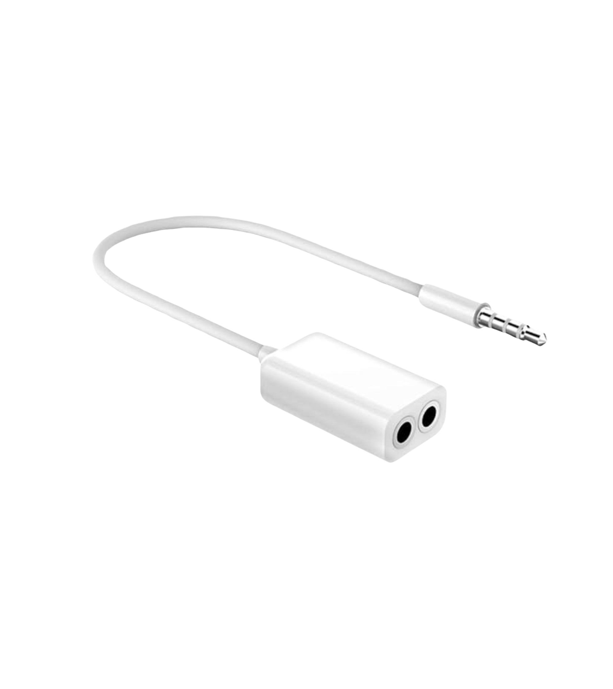 Premsons® 3.5mm Male to 2 Channel 3.5 mm Female Audio Splitter Cable Adapter (White) - Pack of 3