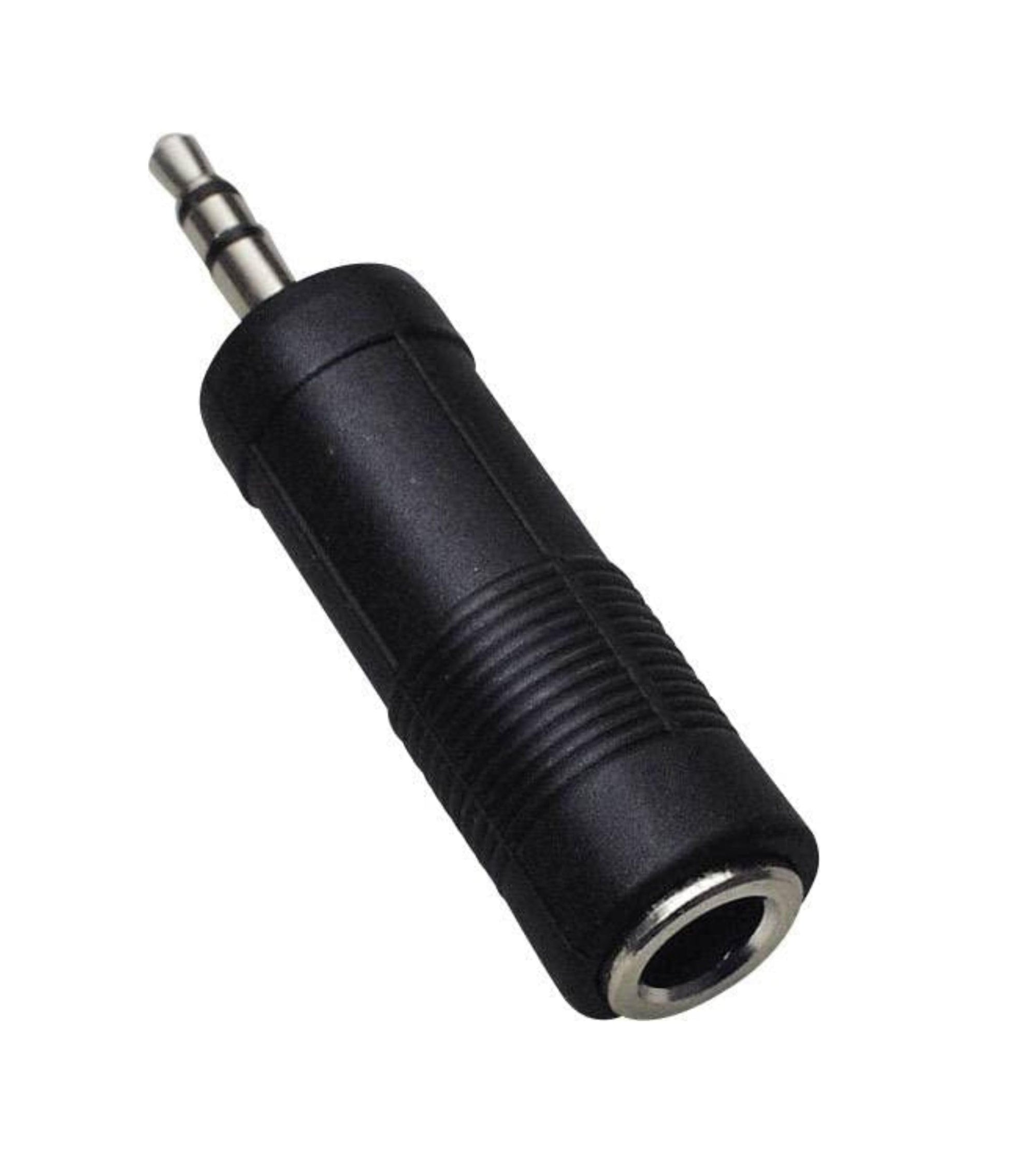 Premsons® Audio Adapter 6.3 mm Female 3.5 mm M Stereo Convertor Connector Pin - Black -Pack of 2