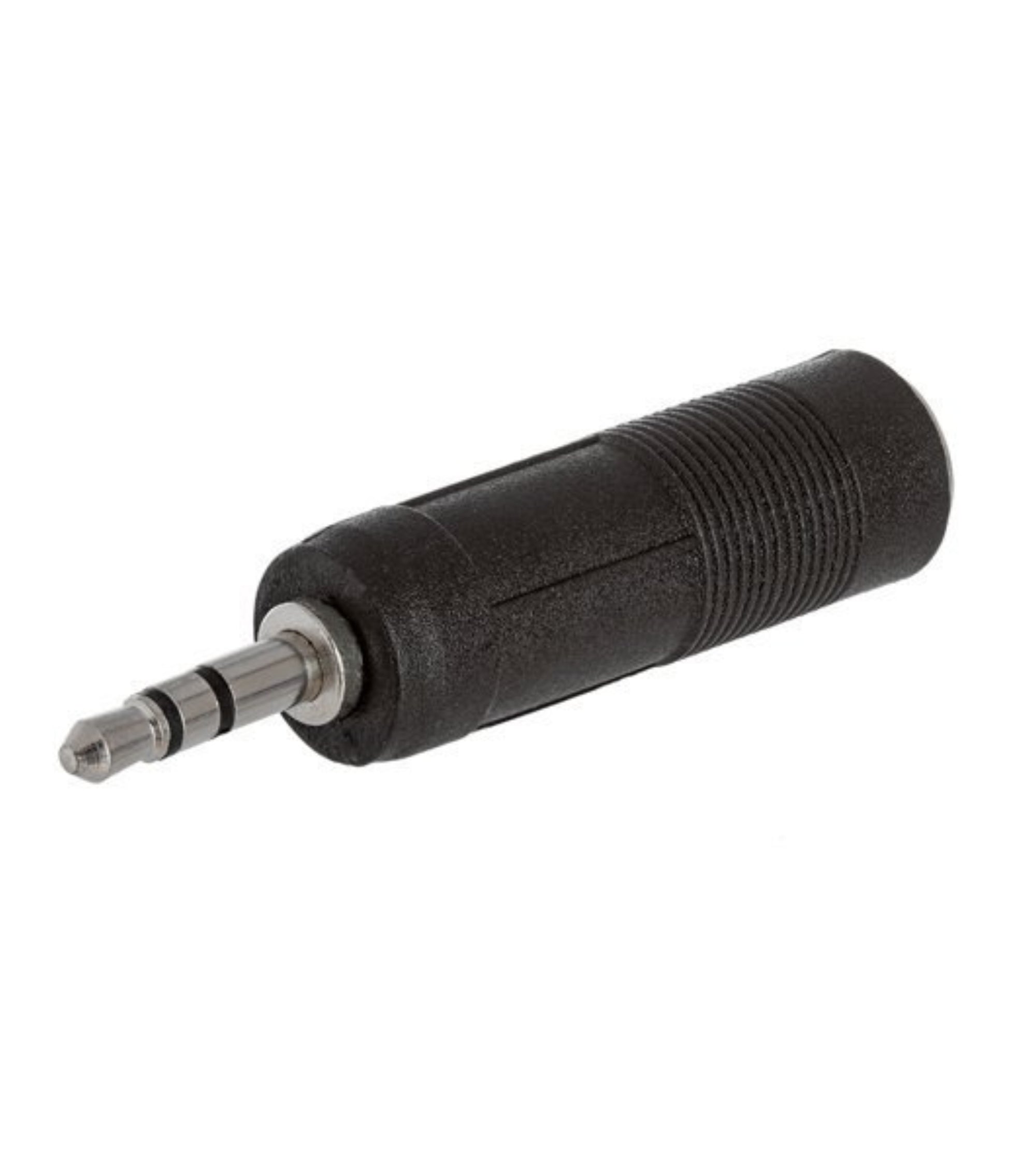 Premsons® Audio Adapter 6.3 mm Female 3.5 mm M Stereo Convertor Connector Pin - Black -Pack of 2