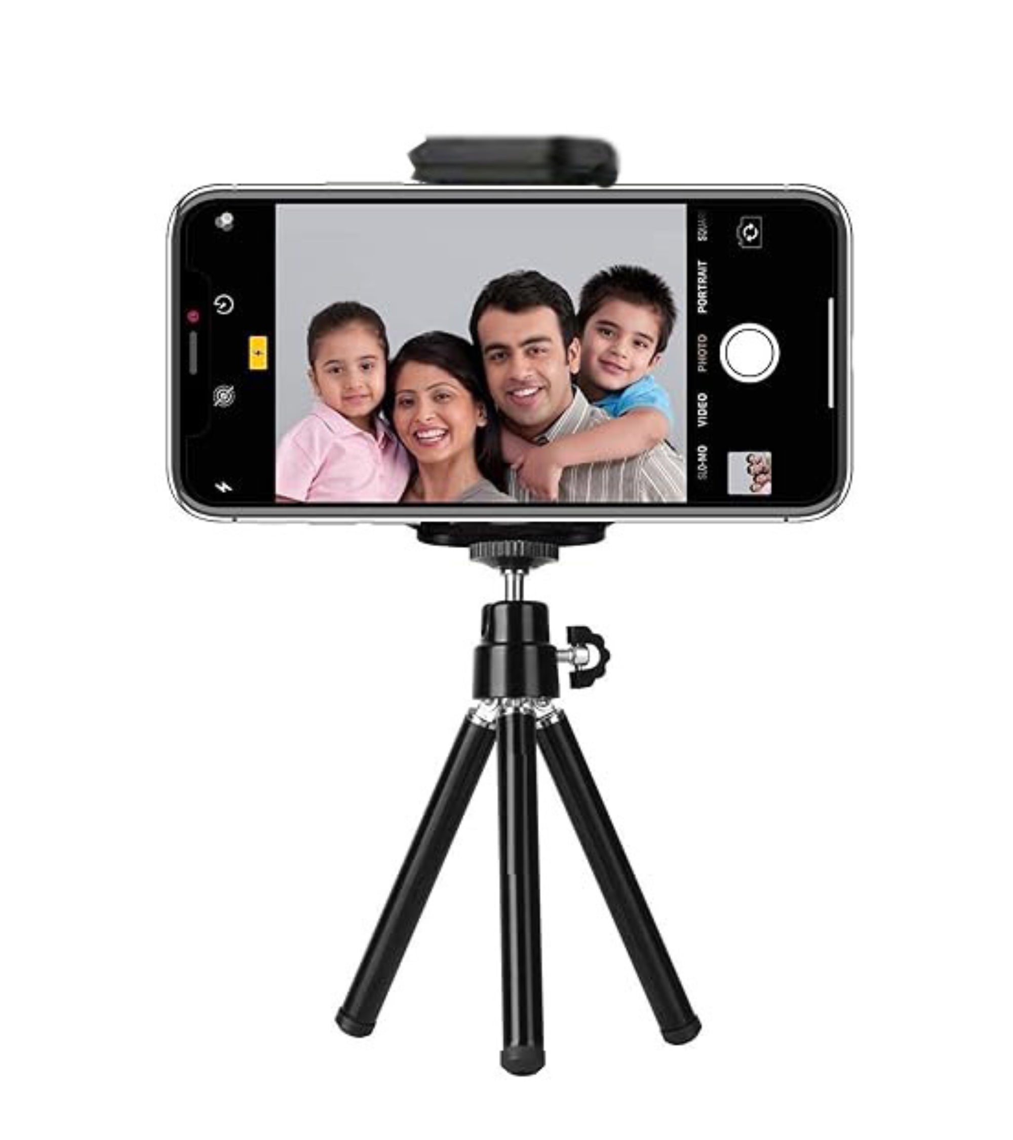 Premsons® Mini Tripod Mount with Phone Holder Clip Desktop Self for Mobile Phones and Digital Camera