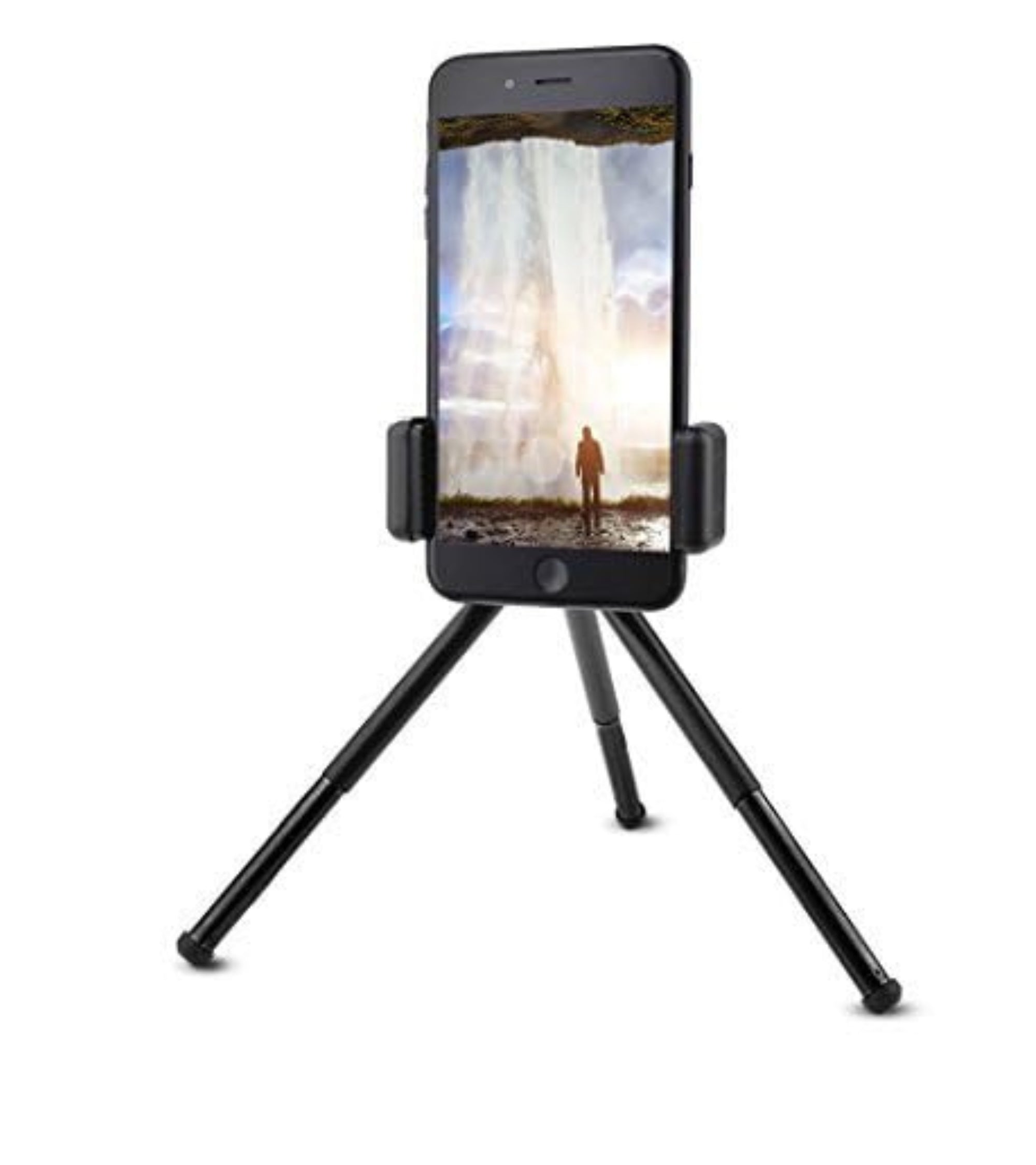 Premsons® Mini Tripod Mount with Phone Holder Clip Desktop Self for Mobile Phones and Digital Camera
