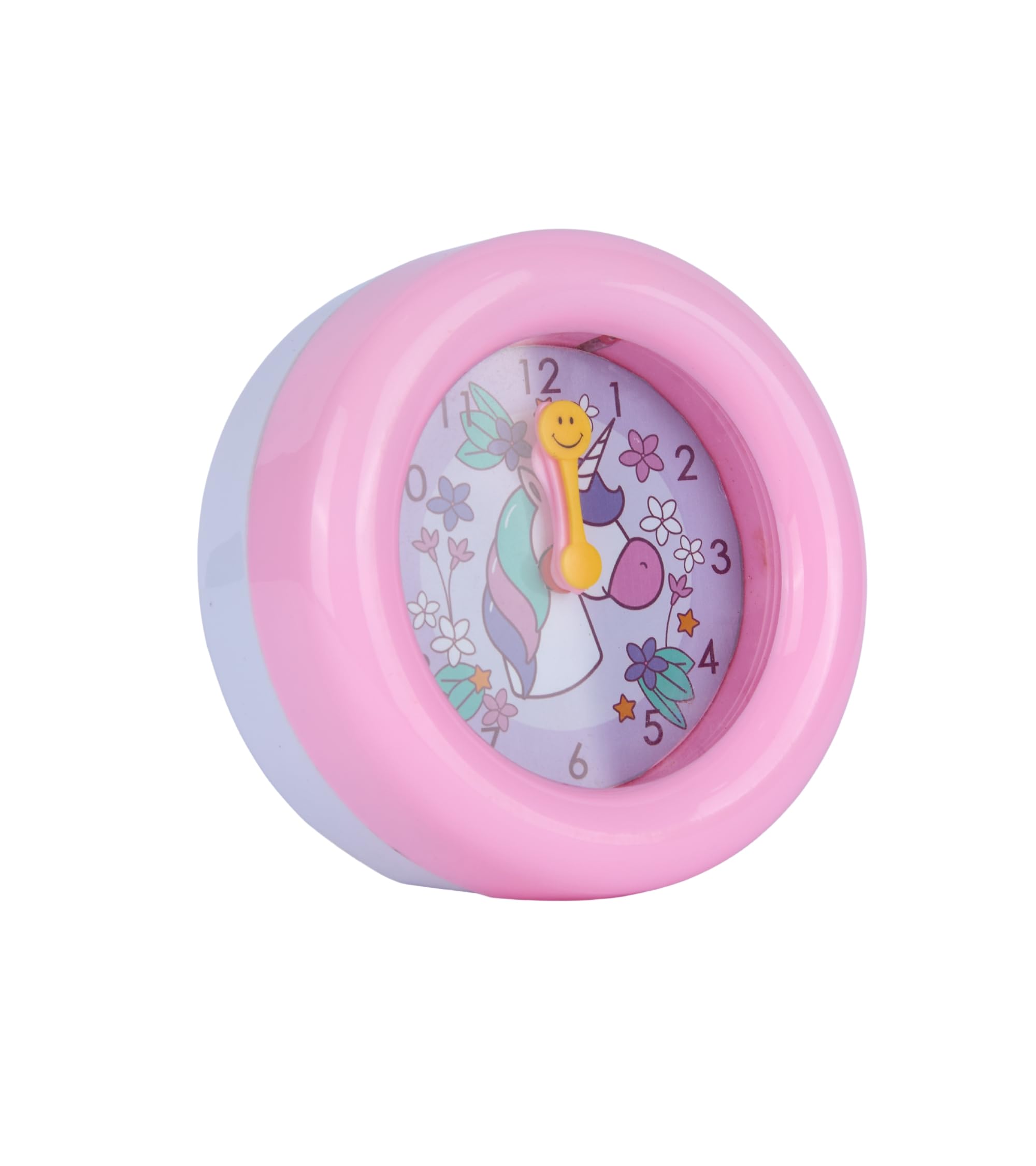 Premsons® Table Clock for Kids - Girls Bedroom Beep Alarm Clock - Loud Bell Alarm for Children Study Table - Bed Watch for Heavy Sleepers - Round Shape - Assorted Colours