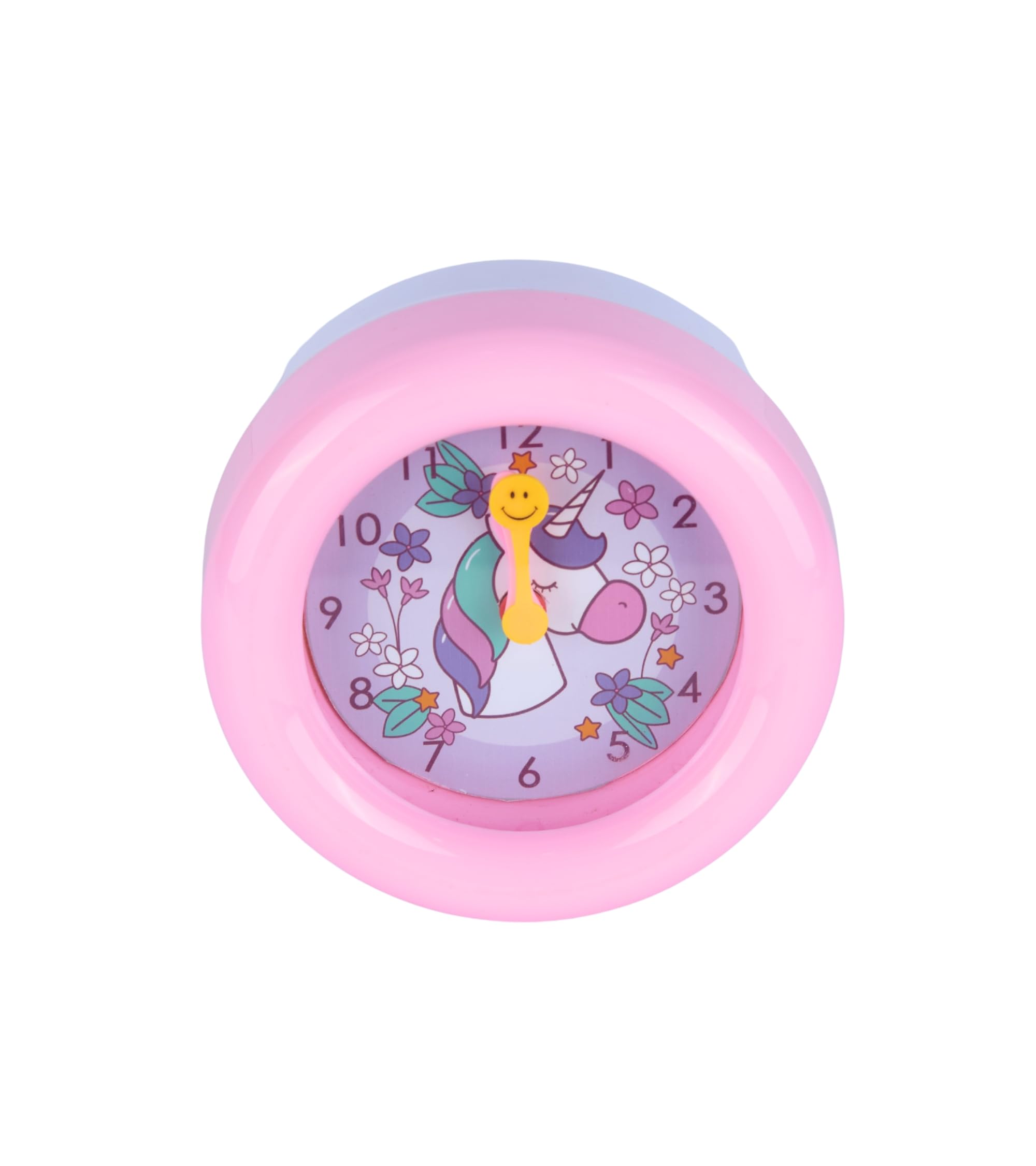 Premsons® Table Clock for Kids - Girls Bedroom Beep Alarm Clock - Loud Bell Alarm for Children Study Table - Bed Watch for Heavy Sleepers - Round Shape - Assorted Colours