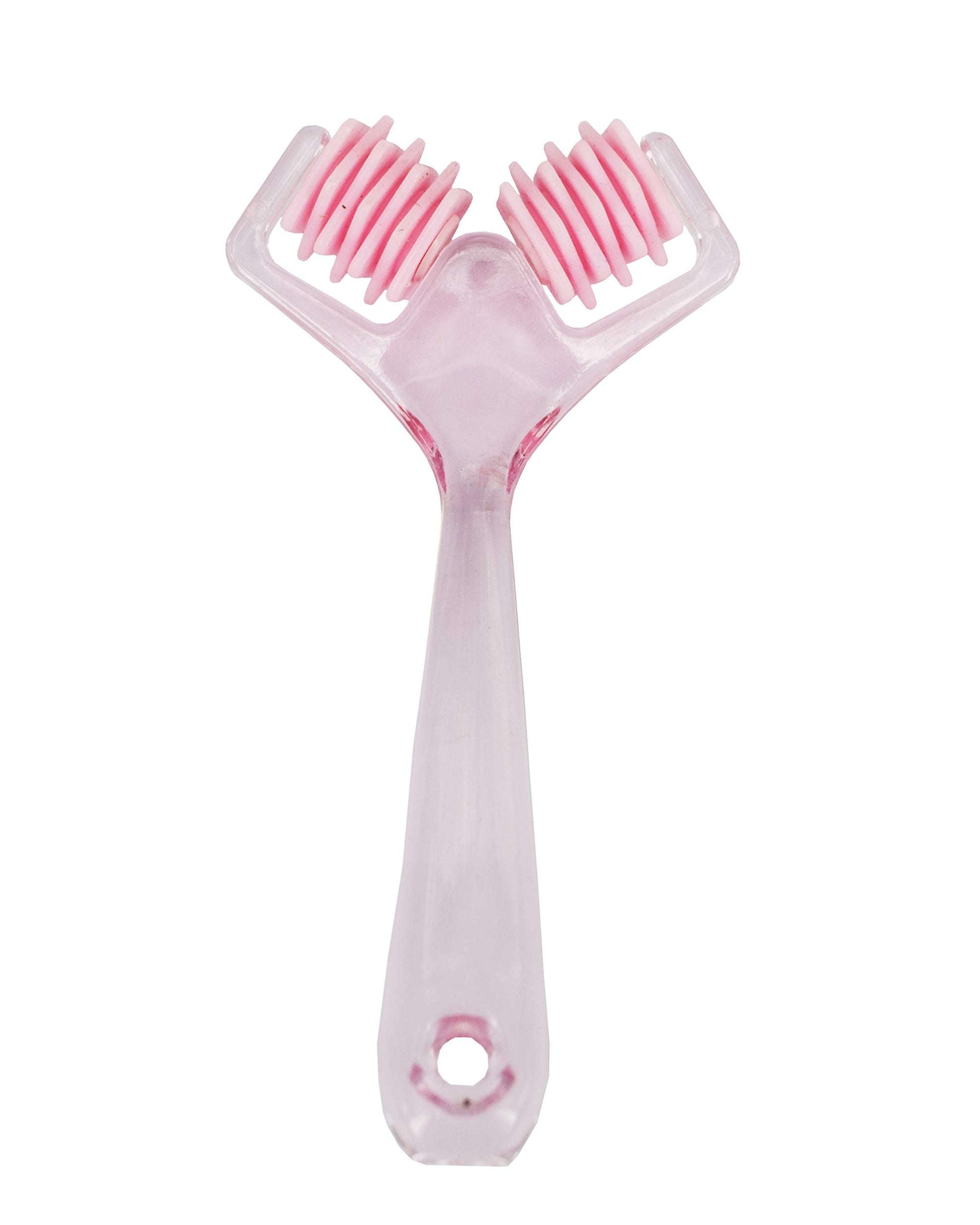 Premsons® Mini Portable Roller Massager | Handheld Body Relaxation Tool for Pain Relief & Stress Relief (Pink & White)