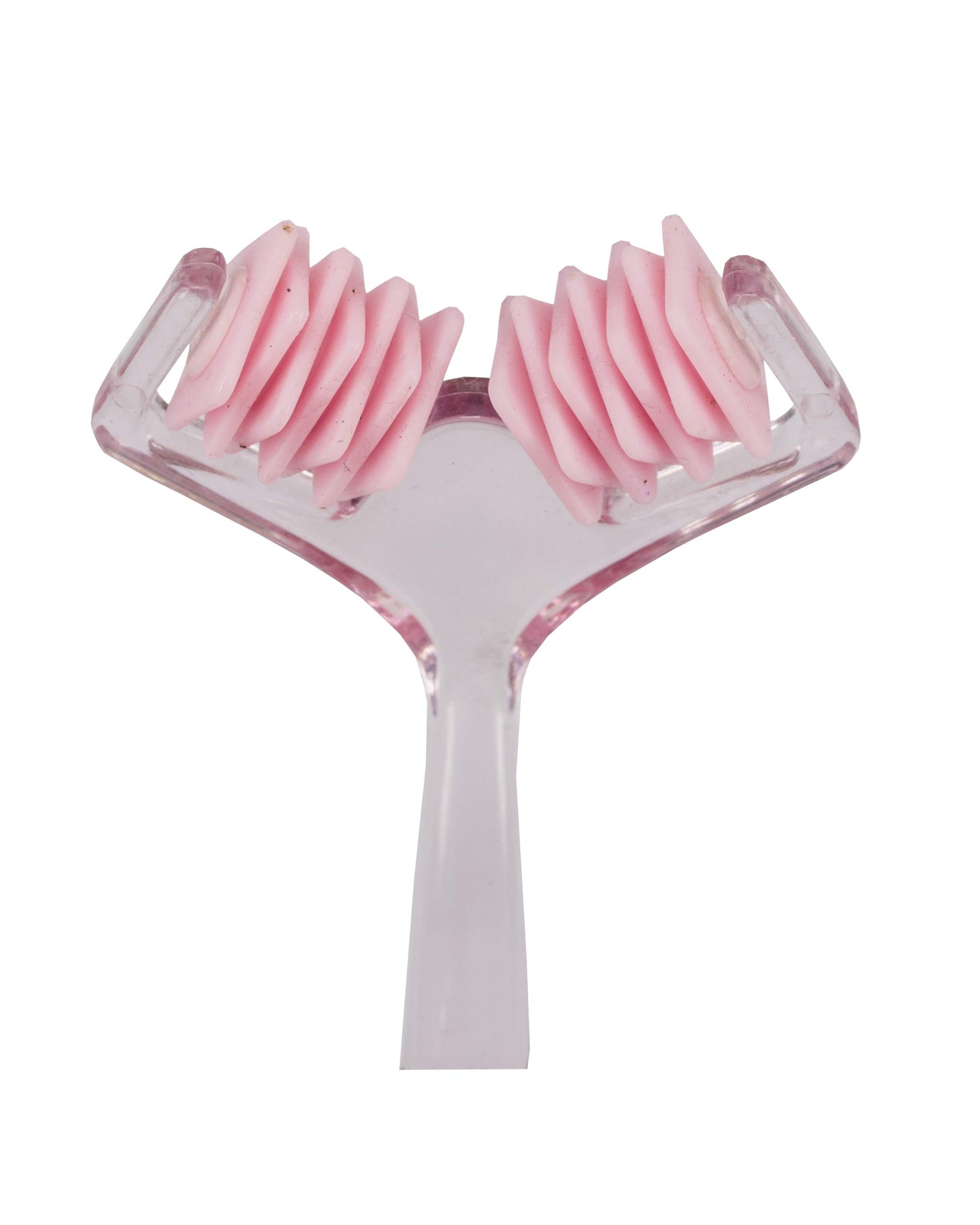 Premsons® Mini Portable Roller Massager | Handheld Body Relaxation Tool for Pain Relief & Stress Relief (Pink & White)