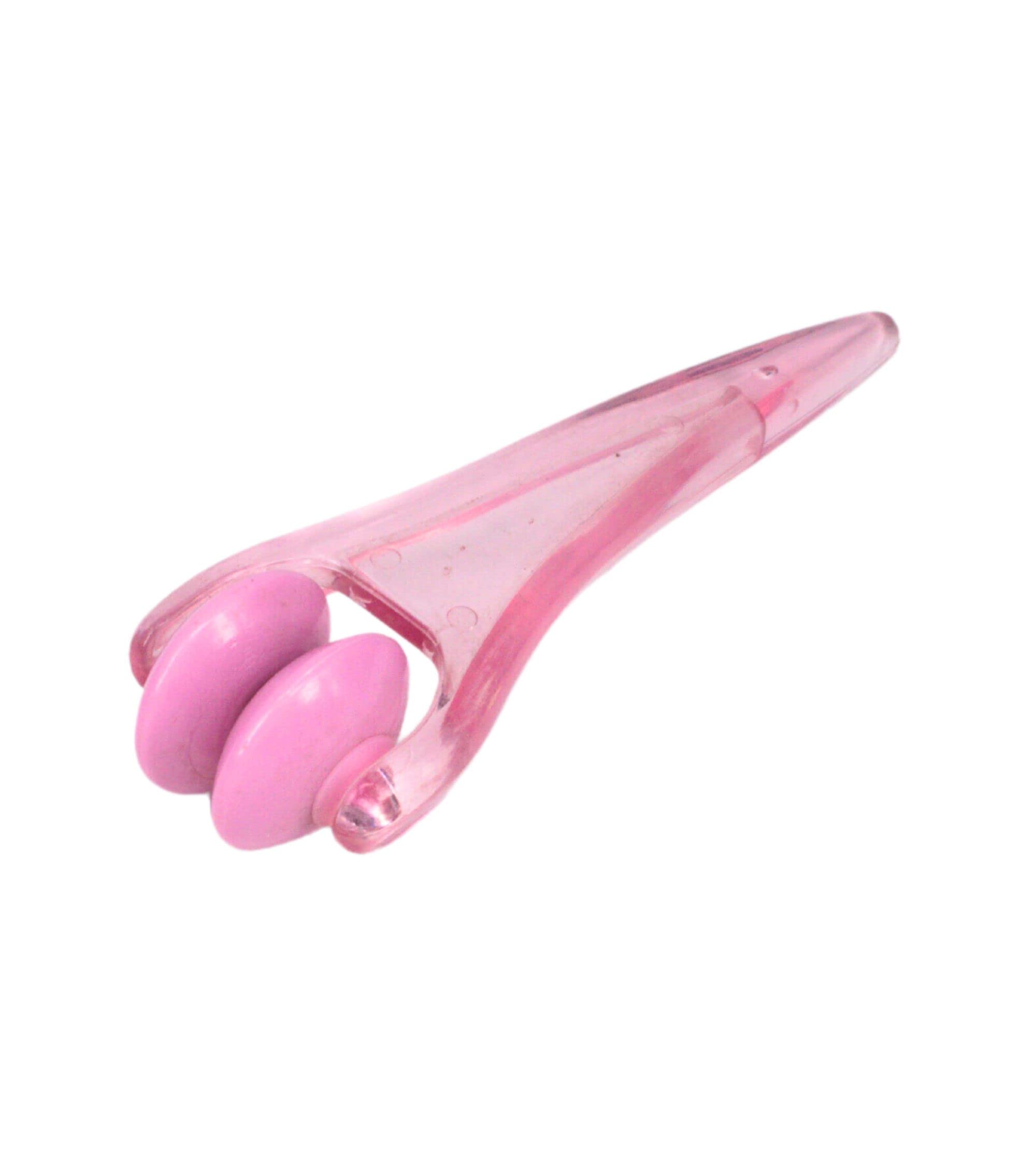 Premsons® Mini Portable Roller Massager | Handheld Body Relaxation Tool for Pain Relief & Stress Relief (Pink & White)
