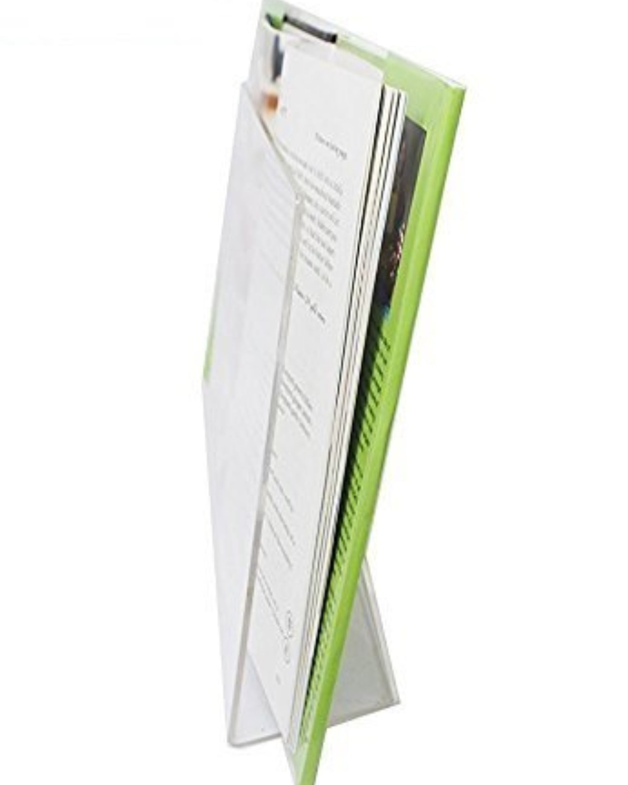 Premsons® Transparent Acrylic Cookbook Holder – Durable & Stylish Recipe Book Stand for Kitchen Counter, Reading, Tablets & iPads – Sleek Modern Design, Easy to Clean