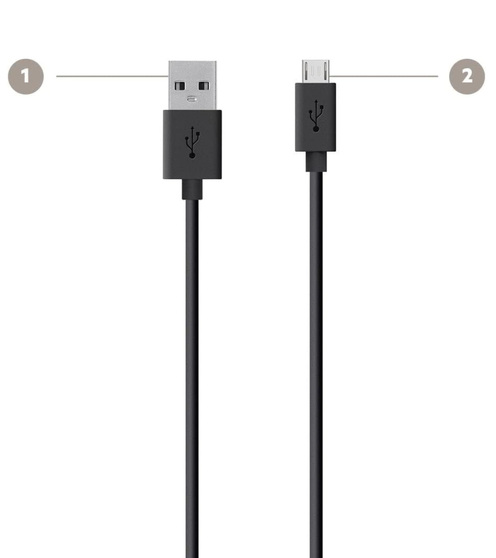 Premsons® Micro USB Data Charging Cable – Fast Charge & Sync Cable for Android Devices, Power Banks & More – Durable & Compact – Pack of 1 – Black