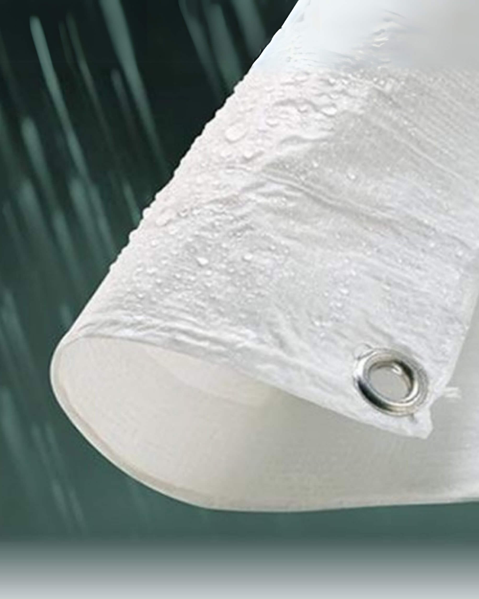 Premsons® Tarpaulin 120 GSM Thick Waterproof UV Resistant Heavy Duty Sheet - Rot Rip Tear Proof Tadpatri with Grommets & Reinforced Edges - Poly Tarp Cover Rain Roof Shed Protection - White
