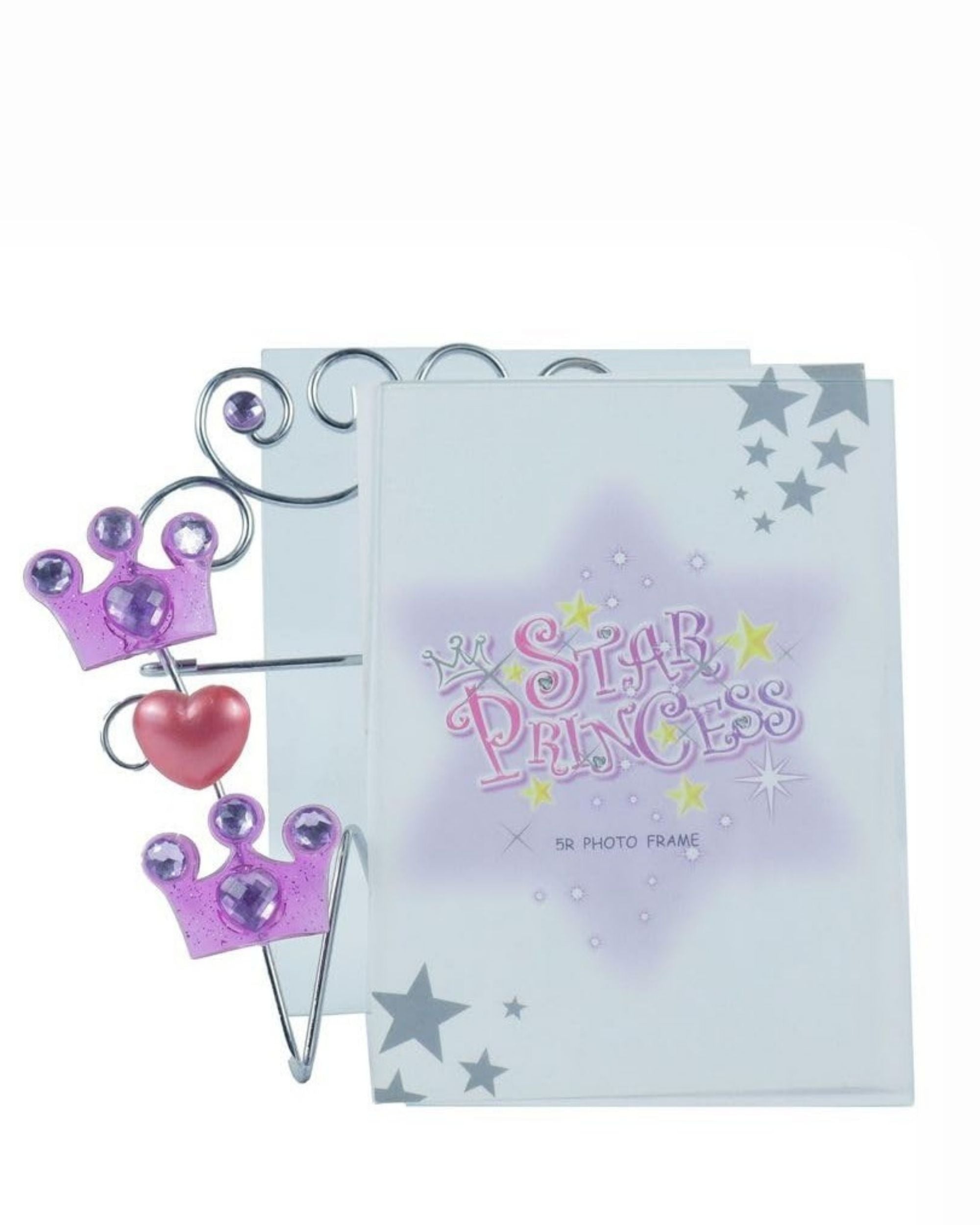 Premsons® Heart Princess Design Glass Photo Frame for Parents - Heart-Shaped Decorative Frame for Cherished Family Memories and Special Occasions