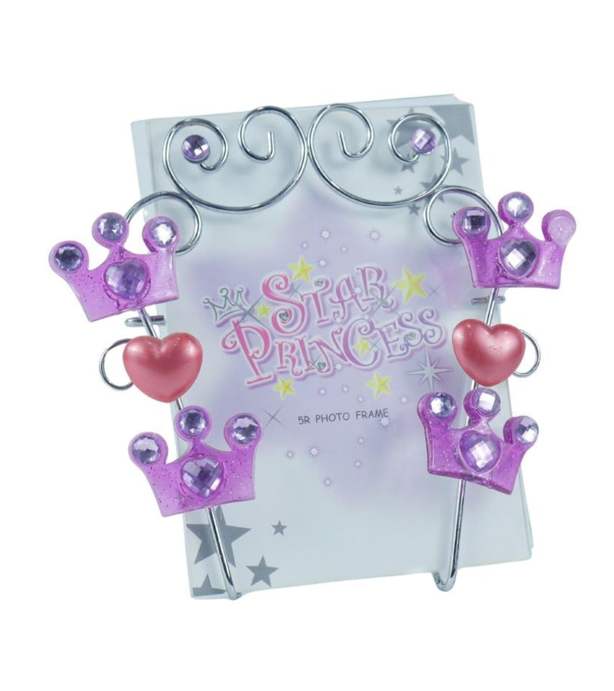 Premsons® Heart Princess Design Glass Photo Frame for Parents - Heart-Shaped Decorative Frame for Cherished Family Memories and Special Occasions