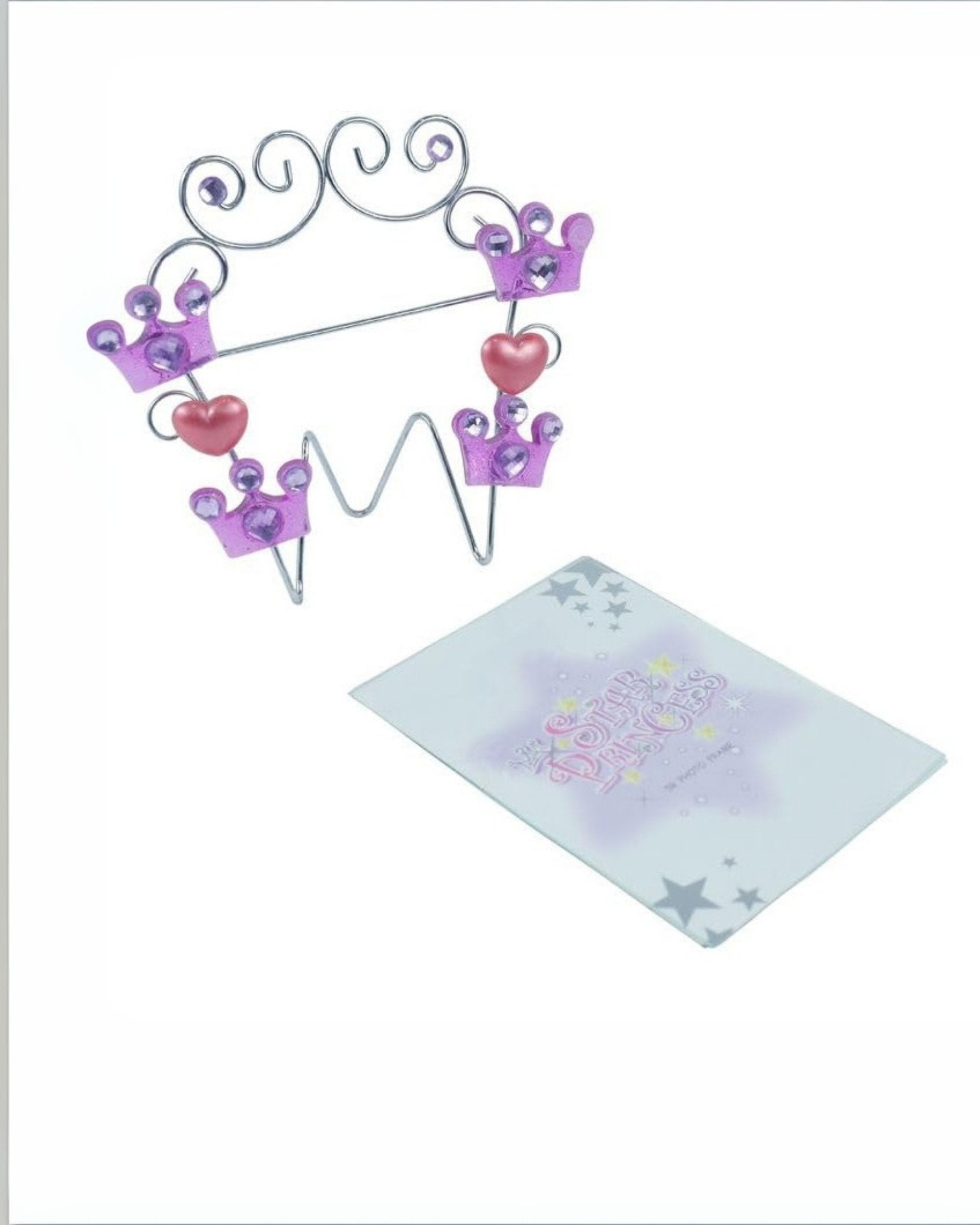 Premsons® Heart Princess Design Glass Photo Frame for Parents - Heart-Shaped Decorative Frame for Cherished Family Memories and Special Occasions