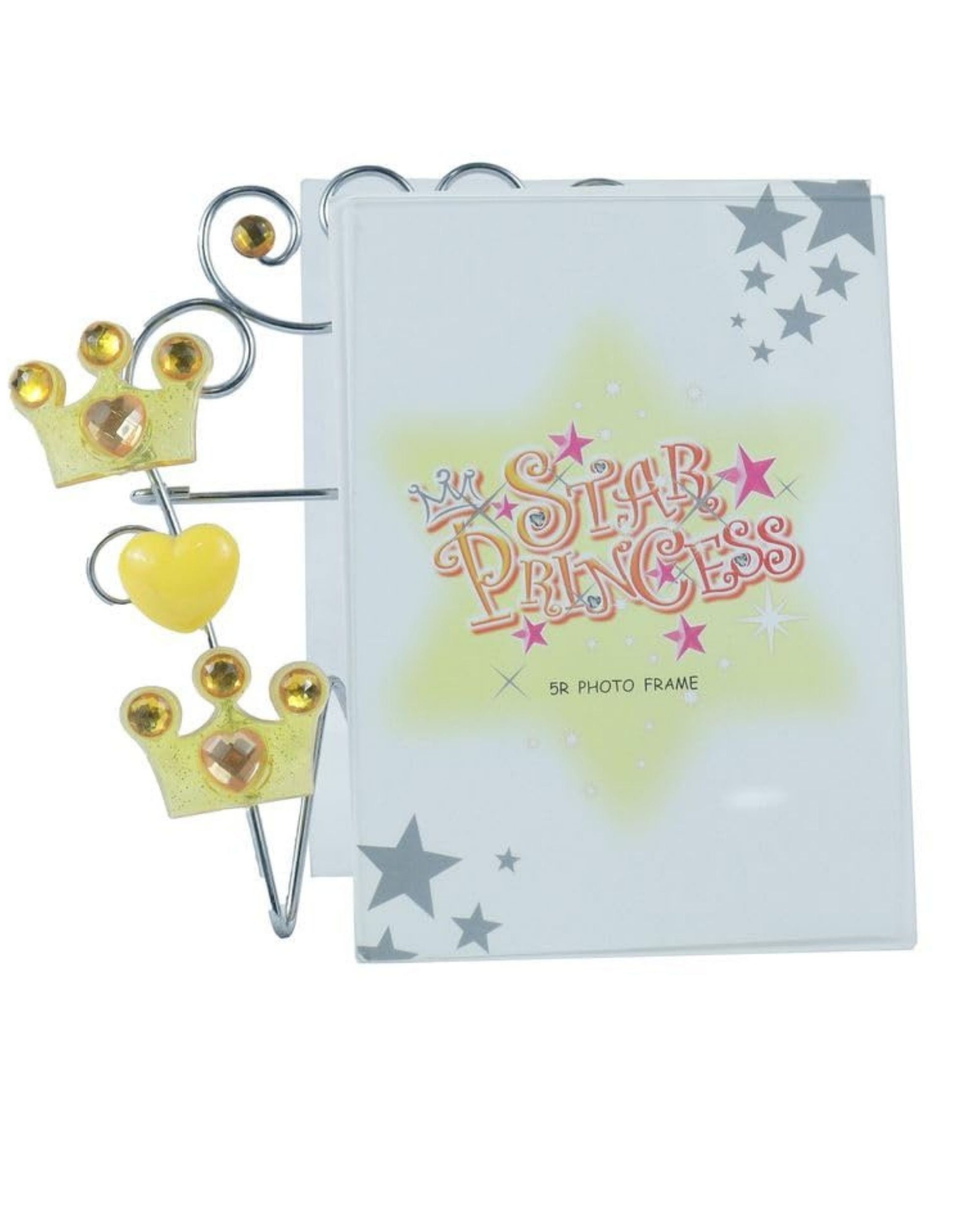 Premsons® Heart Princess Design Glass Photo Frame for Parents - Heart-Shaped Decorative Frame for Cherished Family Memories and Special Occasions