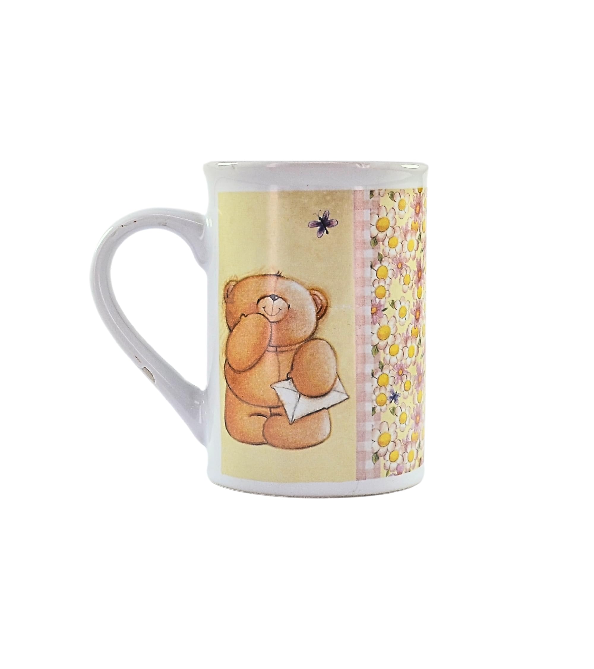 Premsons® Classic Ceramic Coffee Mug with Teddy Bear Print – 300ml Stylish & Comfortable Cup for Daily Use at Home or Office | Ideal Gift for Any Occasion