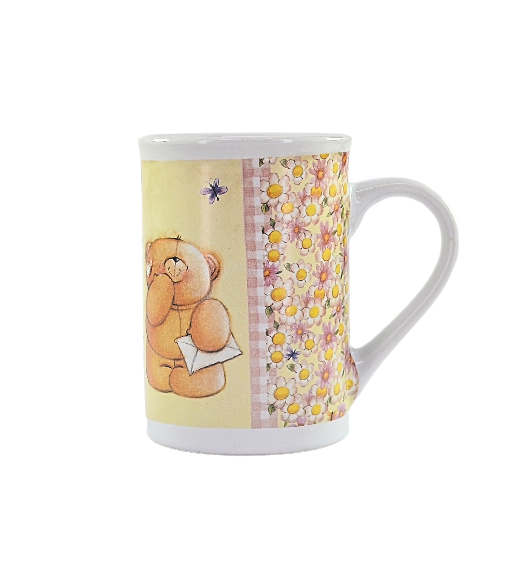 Premsons® Classic Ceramic Coffee Mug with Teddy Bear Print – 300ml Stylish & Comfortable Cup for Daily Use at Home or Office | Ideal Gift for Any Occasion