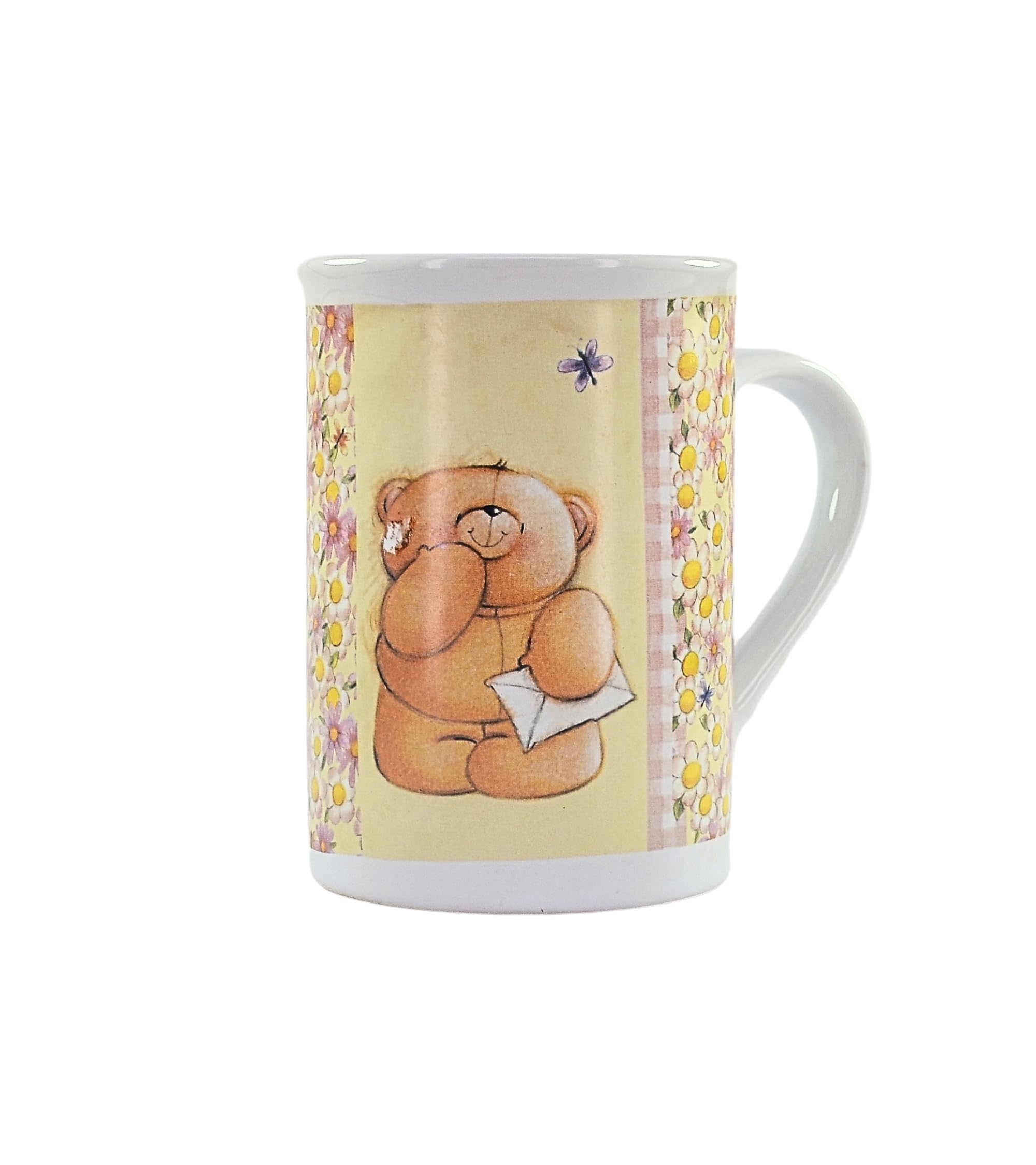 Premsons® Classic Ceramic Coffee Mug with Teddy Bear Print – 300ml Stylish & Comfortable Cup for Daily Use at Home or Office | Ideal Gift for Any Occasion