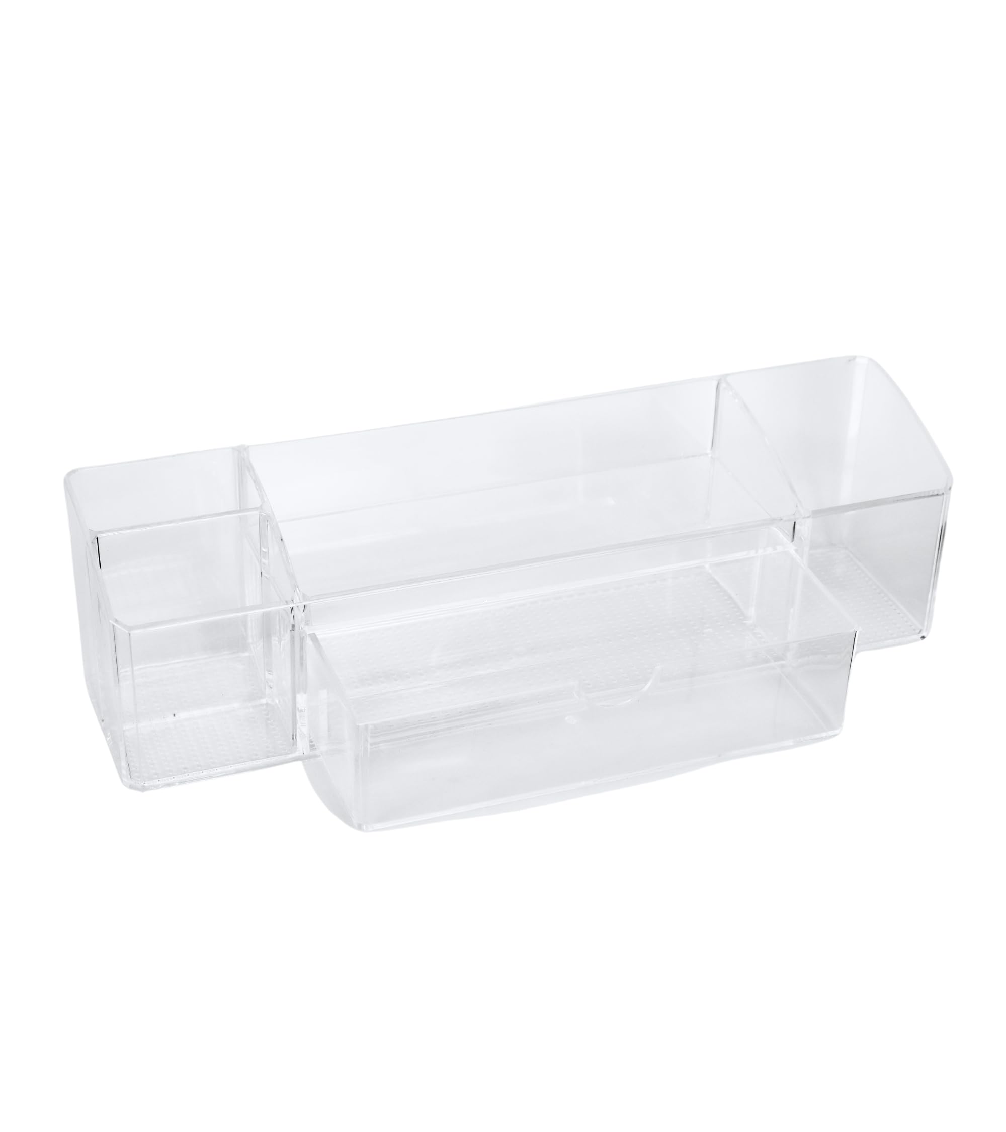 Premsons® Acrylic Makeup Organizer | Lipstick Holder & Cosmetic Storage Box | Clear Vanity Organizer for Desk, Drawer & Bathroom Use