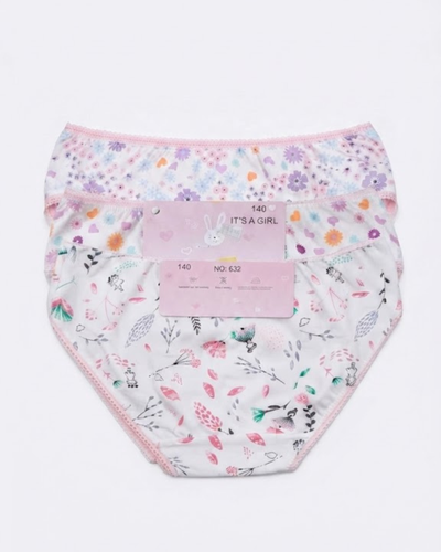 Girls’ Everyday Cute Cut Panties, Pack of 3 ____ 7–8 Years