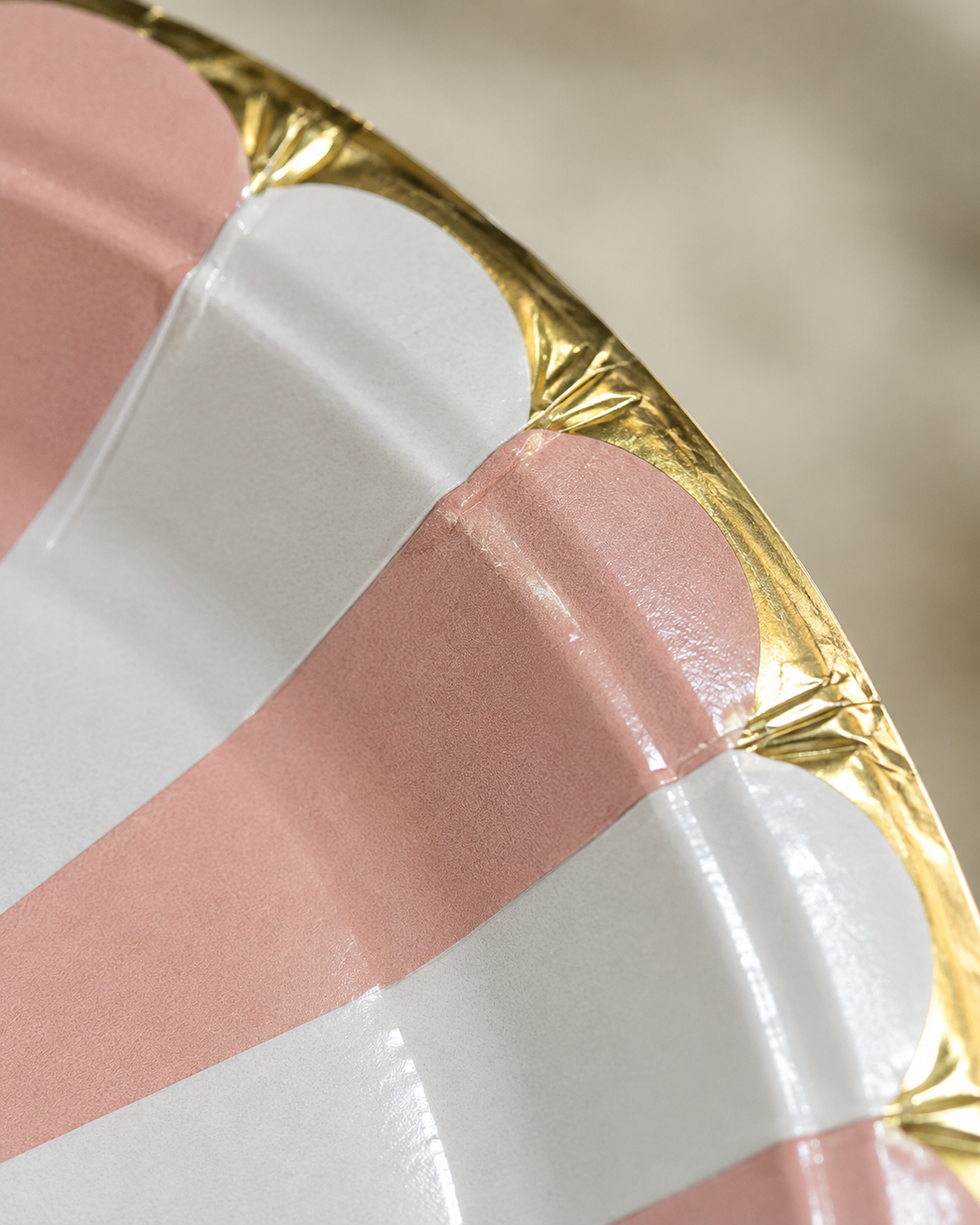 Premsons® Multicolor Party Plates – Pastel Rainbow Design | Gold Rim Disposable Plates for Birthdays & Celebrations (set of 10 ) (Pack of 2)