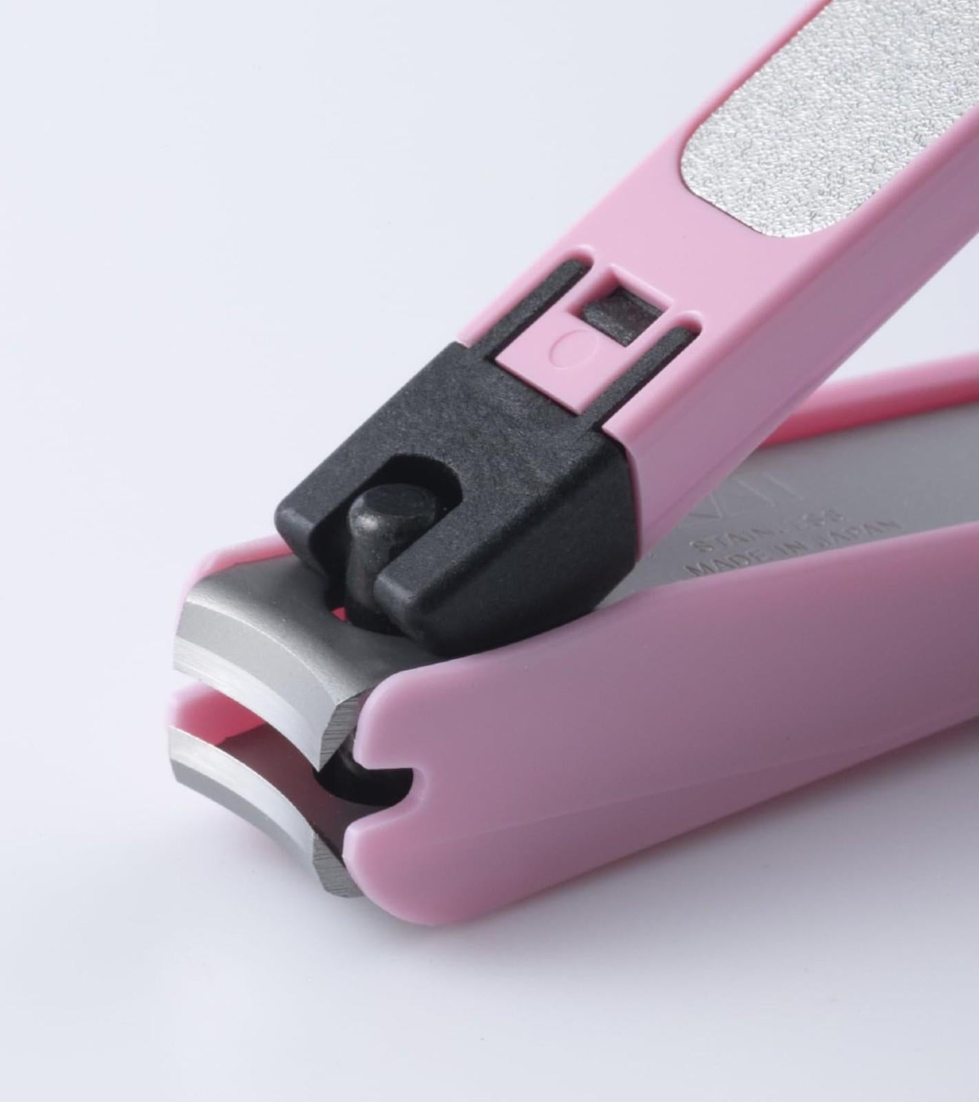 Clipper Standard M – Precision Japanese Nail Cutter, Medium Size, Made in Japan - Pink
