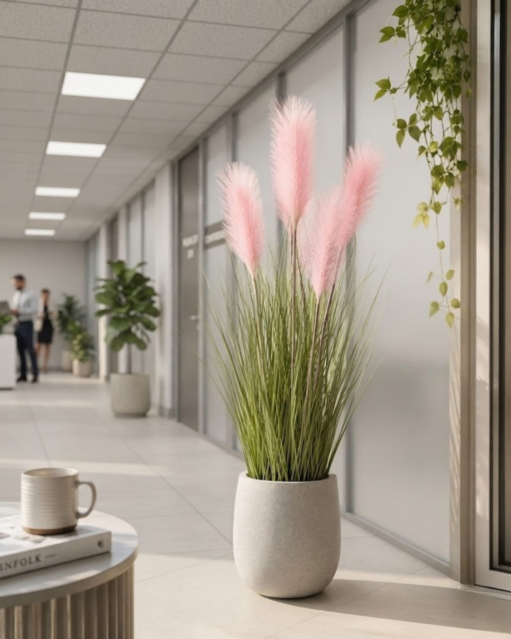 Premsons® Blush Pink  Feathers: Artificial Pampas Grass
