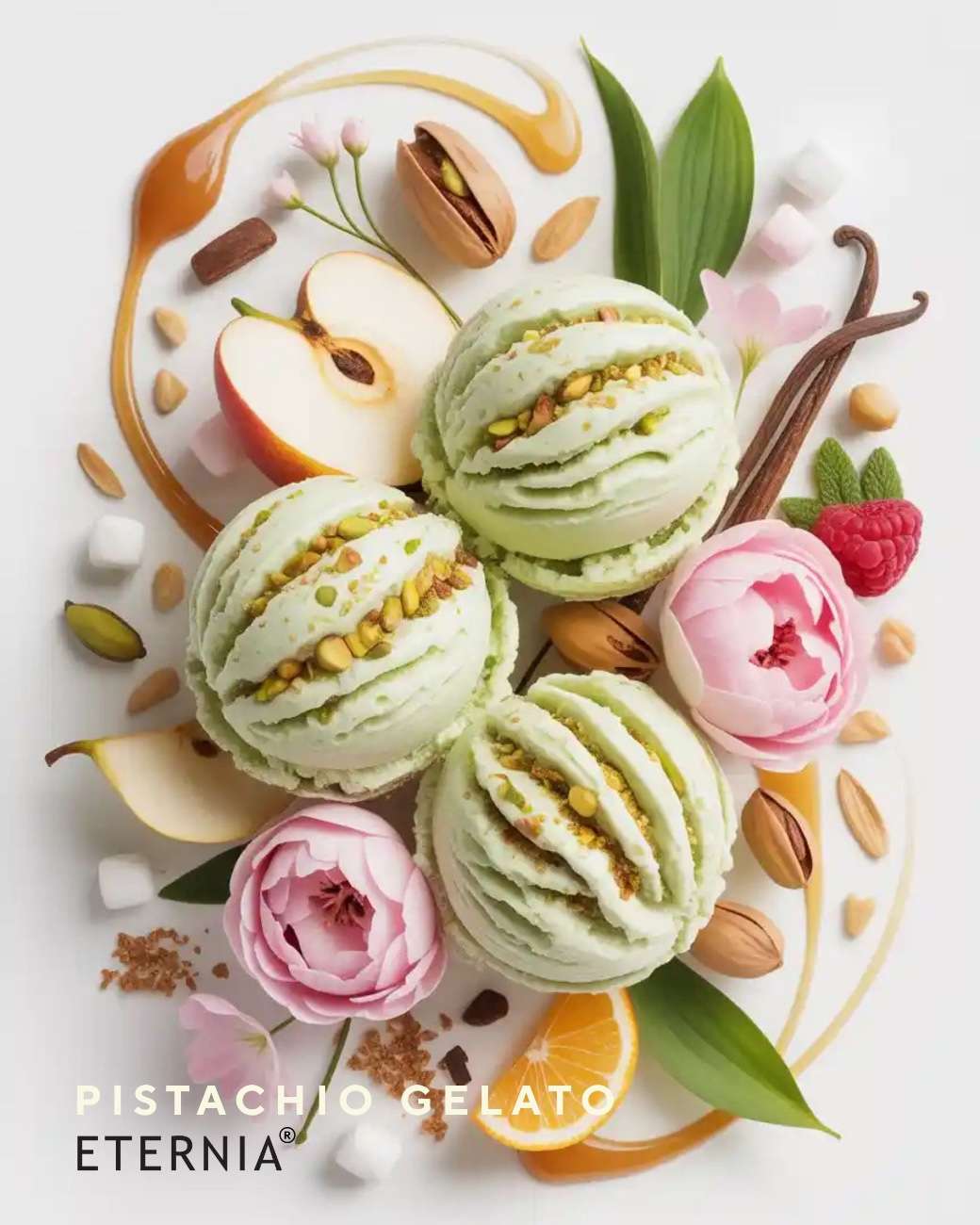 Eternia® Pistachio Gelato Perfume Mist Spray – Sweet Pistachio, Vanilla & Cream | Long-Lasting 50ml Fragrance Spray