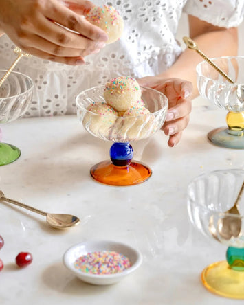 Premsons® Elegant Dessert Bowl – Ice Cream, Fruit & Sweet Treat Serving Bowl - Set of 4