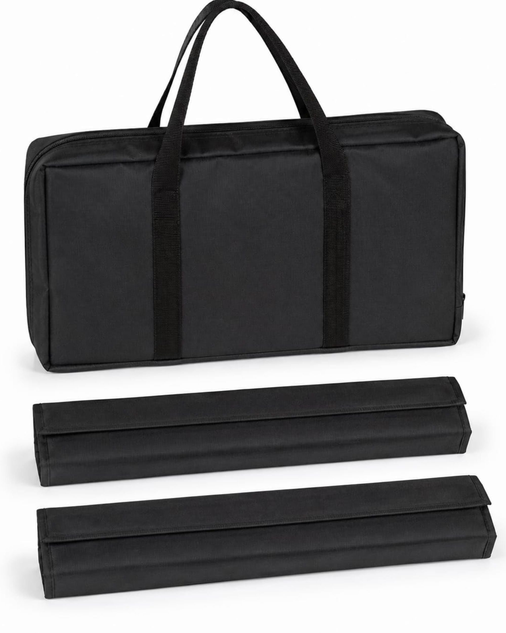 Premsons® Mahjong Carry Bag with 2 Tile & Rack Cases | Premium Travel Storage Bag Set black