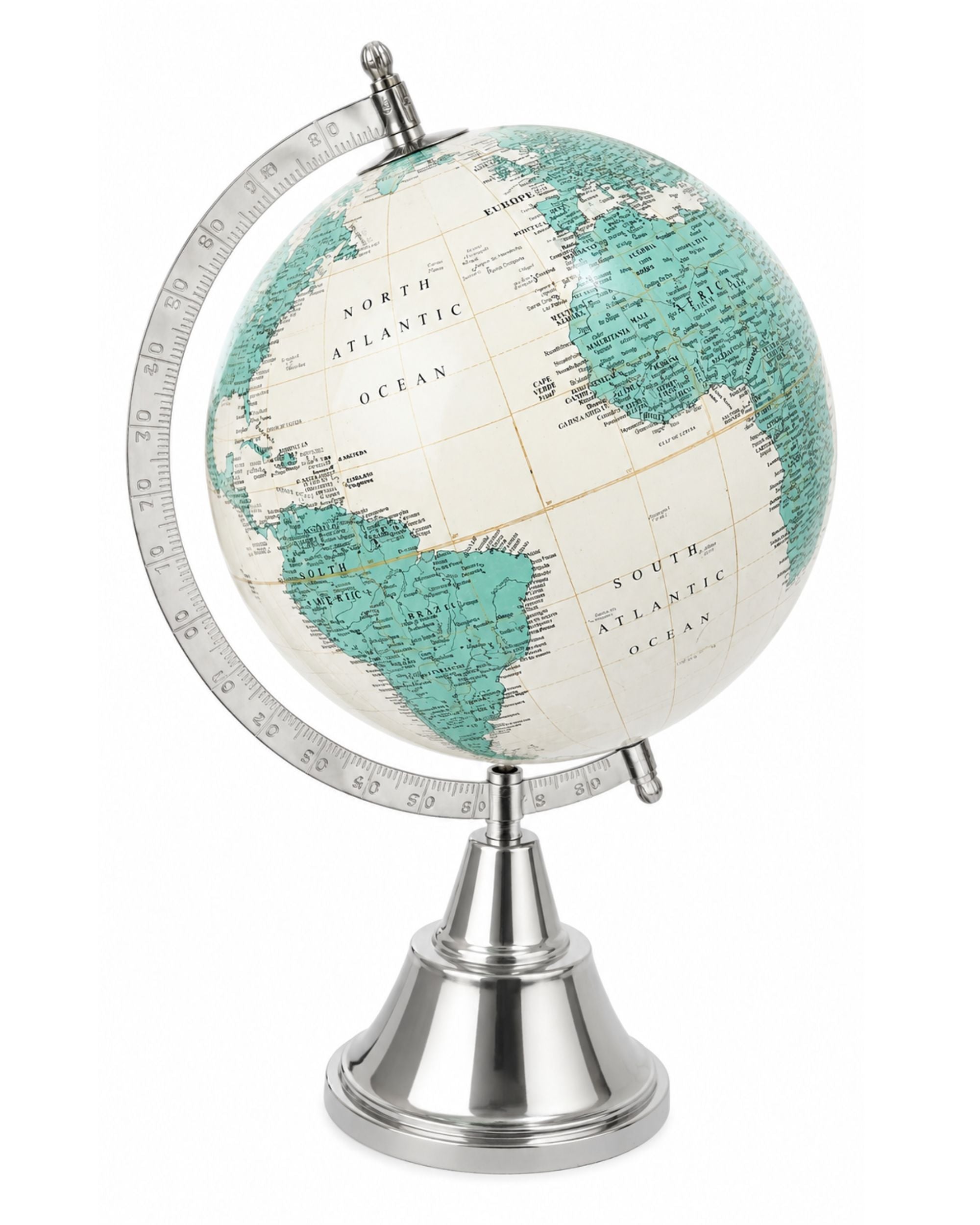 Premsons® Premium World Globe with Chrome Stand – Desk Globe