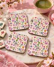 Premsons® Mahjong & Matcha Coaster Set of 4