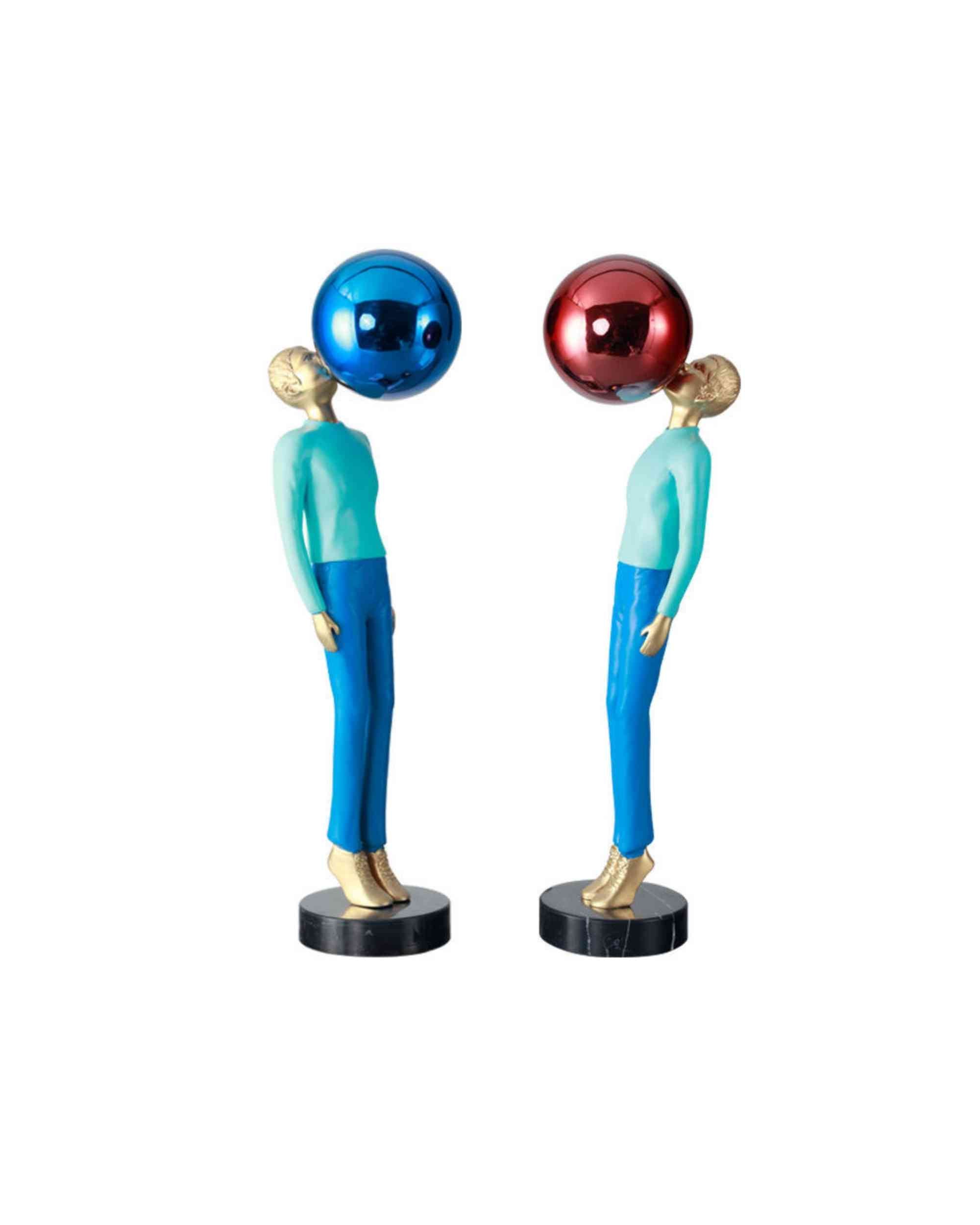 Premsons® Bubble Balance Abstract Figurine – Resin & Marble Sculpture