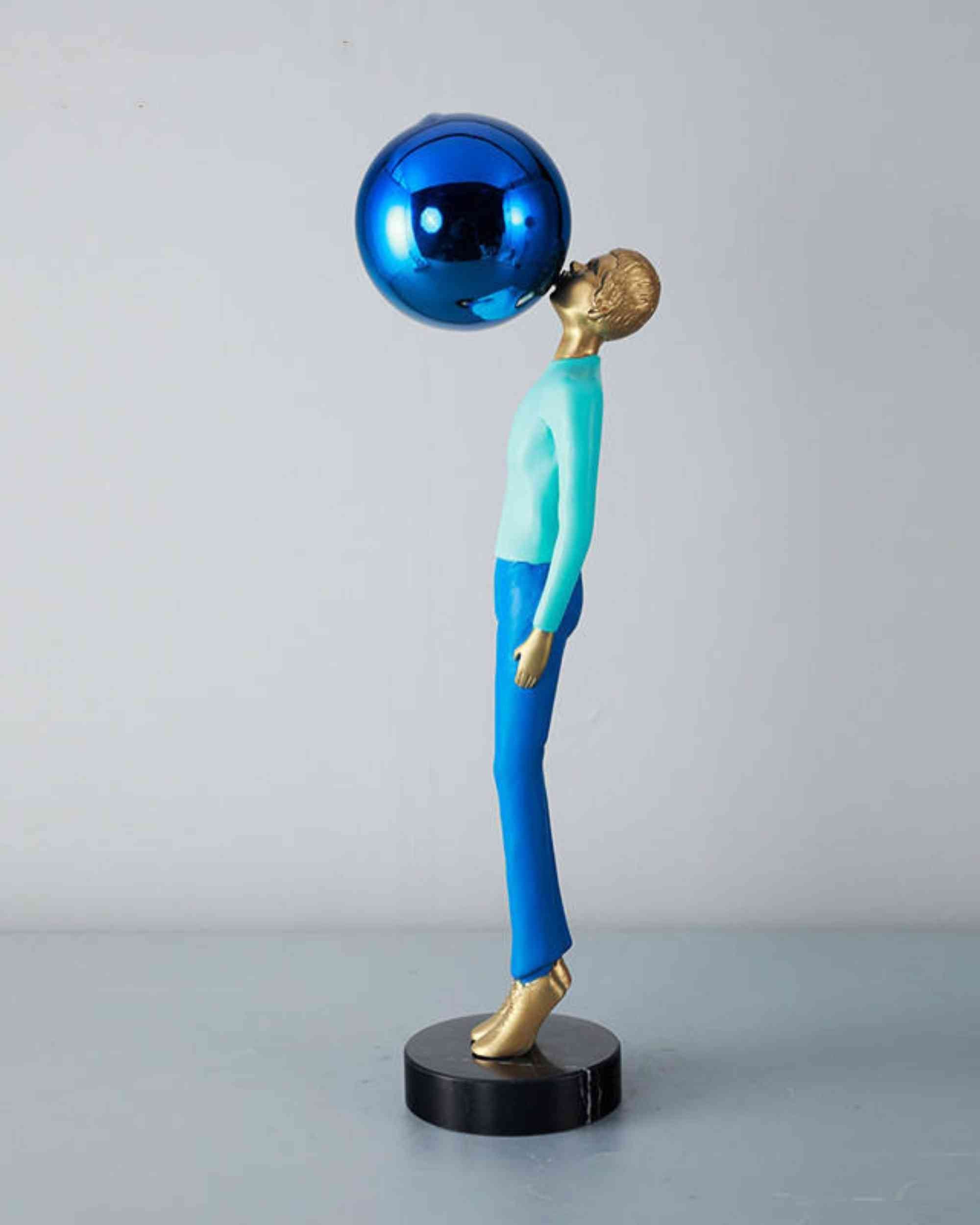 Premsons® Bubble Balance Abstract Figurine – Resin & Marble Sculpture