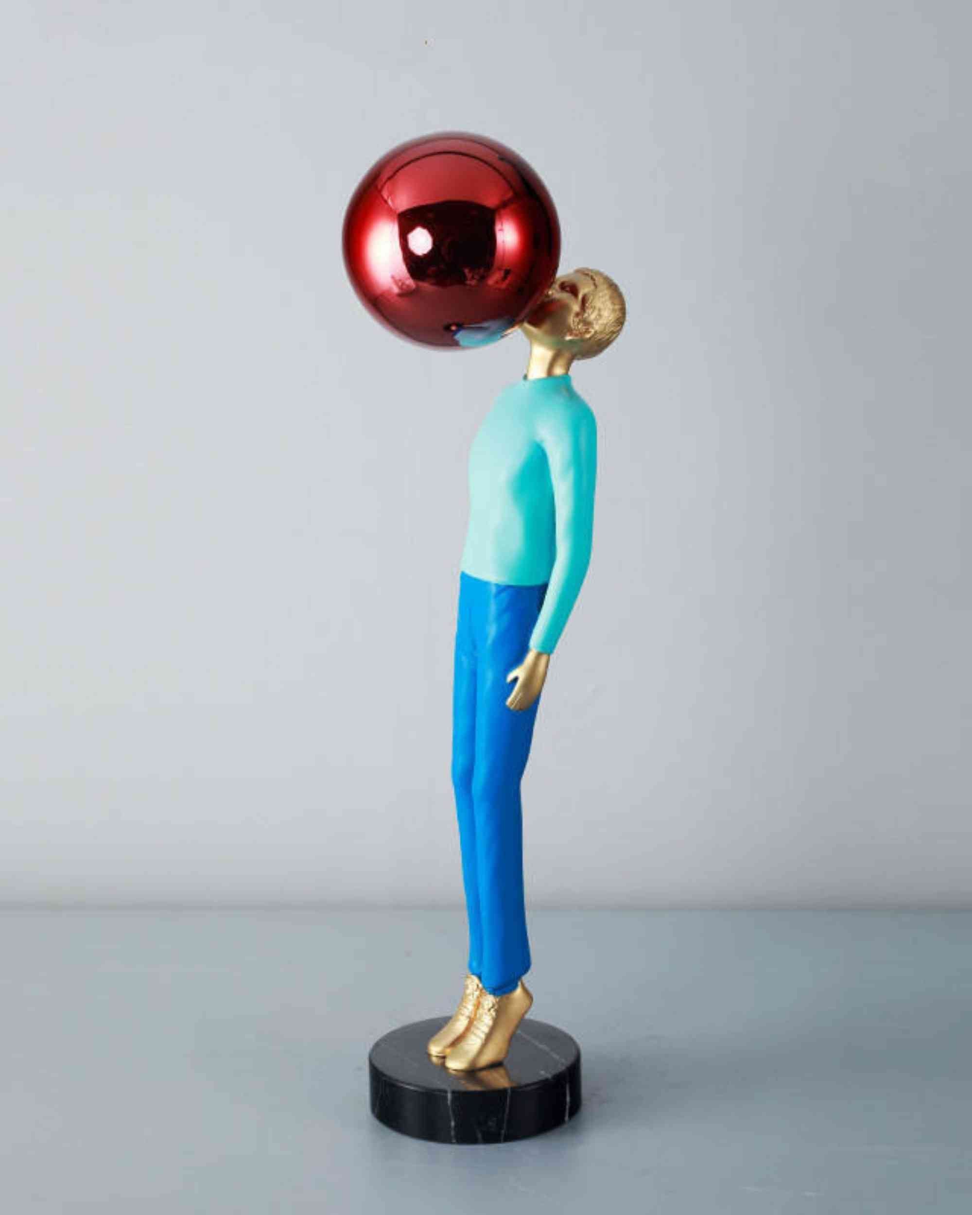 Premsons® Bubble Balance Abstract Figurine – Resin & Marble Sculpture