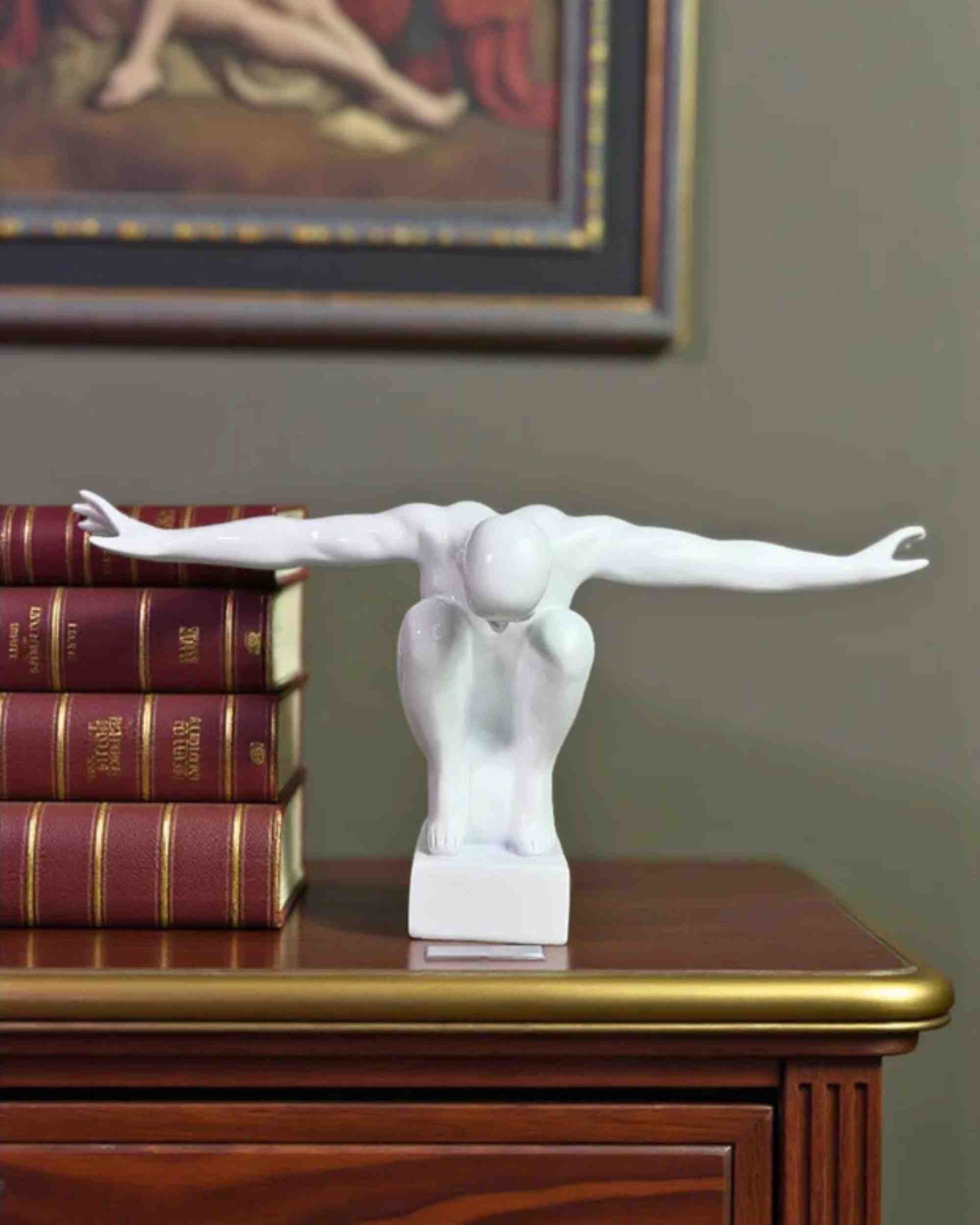 Premsons® Freedom Form Abstract Man Sculpture – Resin Art Figurine