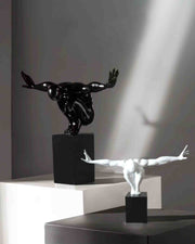 Premsons® Freedom Form Abstract Man Sculpture – Resin Art Figurine