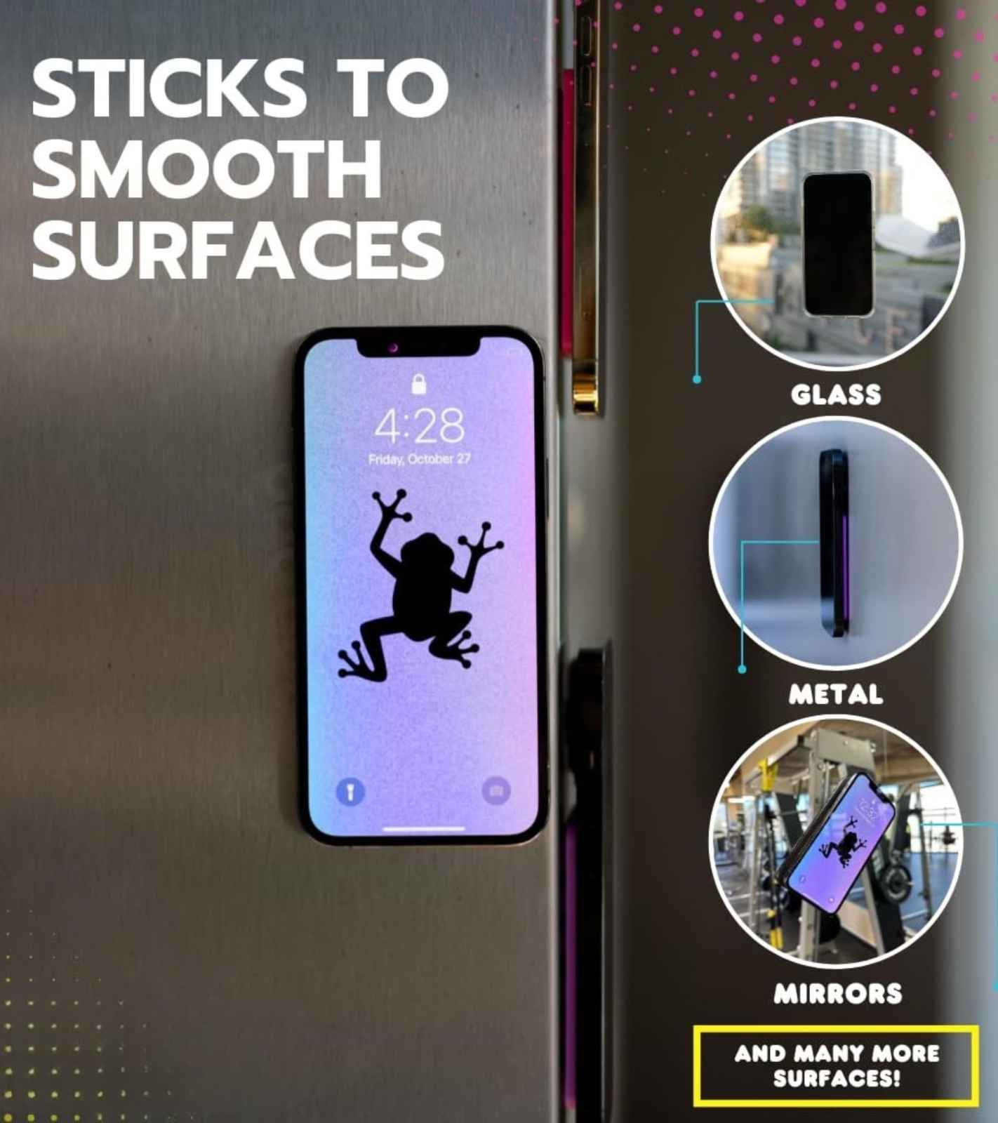 Premsons® Handsfree Mobile Sticky Holder - Heart Shape Silicone Suction Phone Pad – Strong Sticky Grip - Pack of 1 (Copy)