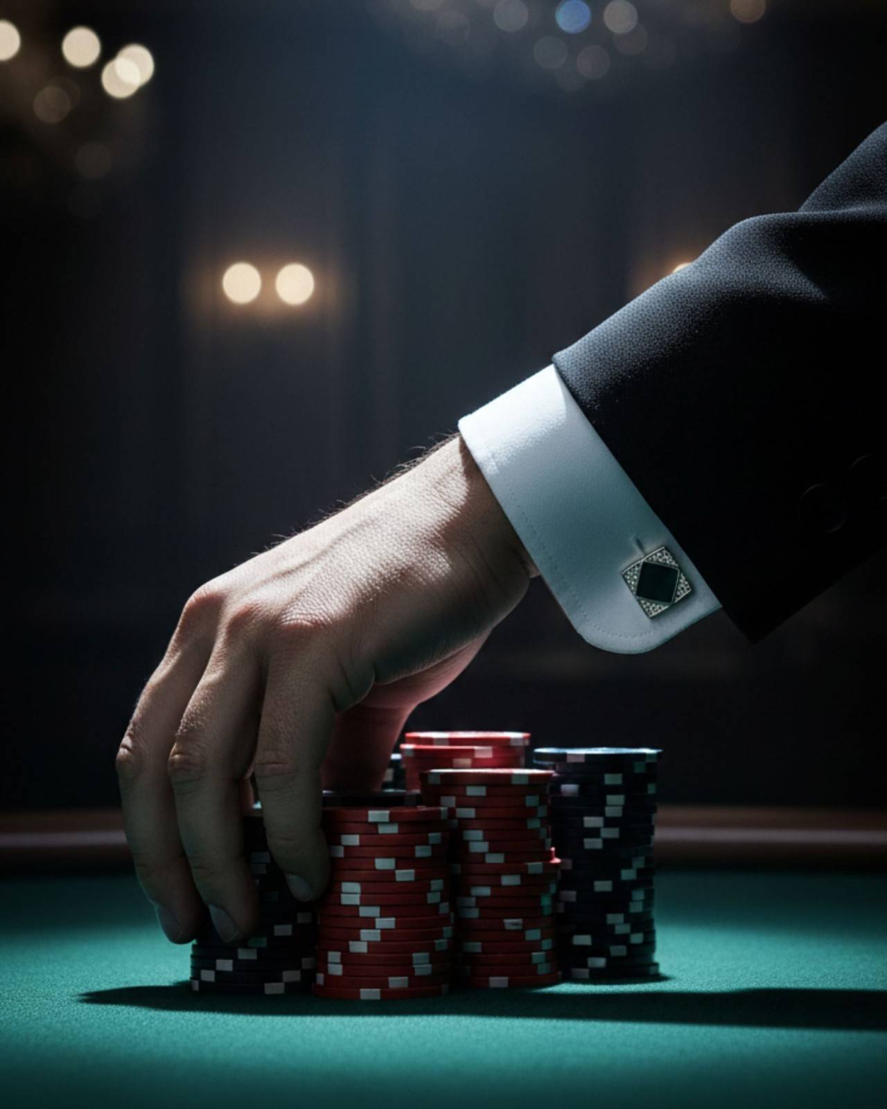 Premsons® Luxury Men’s Square Cufflinks with Black Onyx Style Centre & Crystal Border, Statement Designer Accessories for Evening Wear – Silver