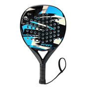 Premsons® PR8100 Full Carbon Padel Racket – Lightweight Power & Control Paddle with EVA Memory Core, Easy Swing Design - Blue & White