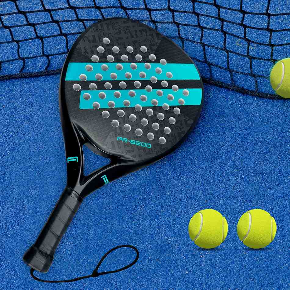 Premsons® PR8200 Carbon Fiber Padel Racket – Precision Control Paddle with Full Carbon Face & EVA Core - Blue