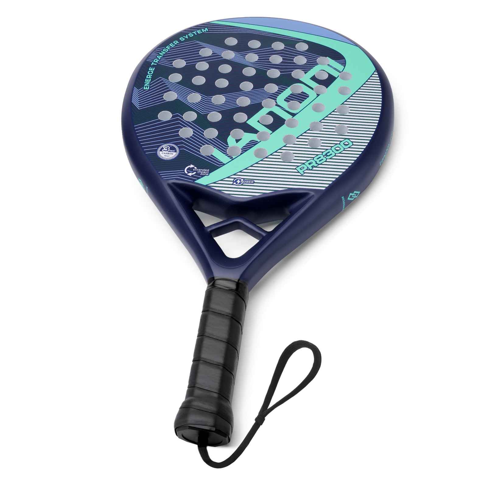 Premsons® PR8300 Full Carbon Padel Racket – Professional Control & Power Paddle with EVA Core - Blue