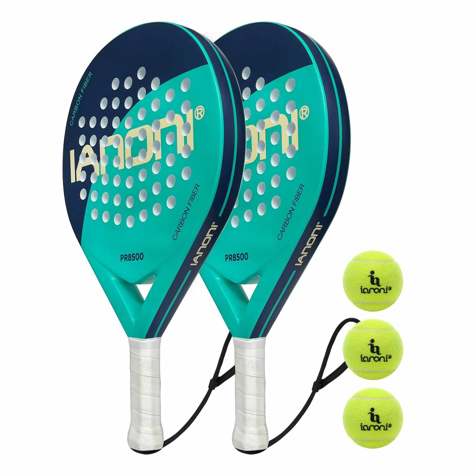 Premsons® PR8500 Full Carbon Padel Racket – Precision Control Paddle with Carbon Fiber Face & EVA Core