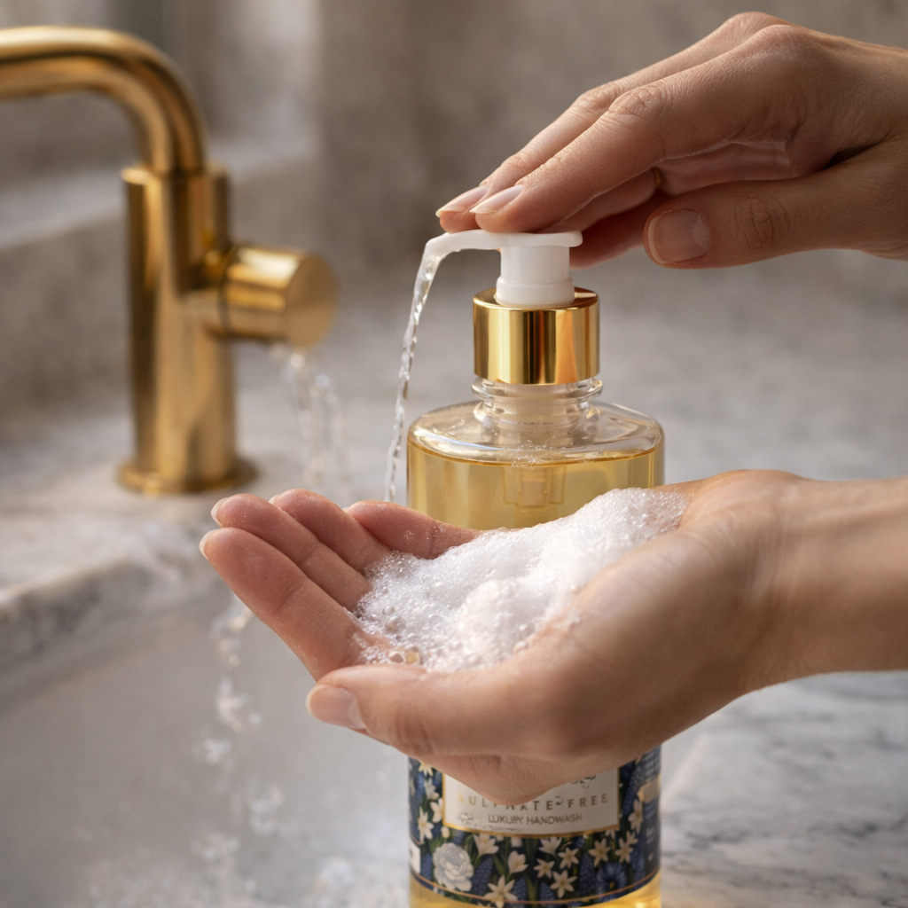 Eternia® Raatrani Luxury Handwash – Night Bloom Fragrance | Hydrating, Gentle Clean Formula | Sulphate & Paraben Free, Vegan Liquid Hand Soap for Soft, Fresh Hands