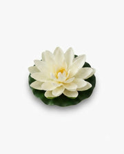 Premsons® Premium White Lotus Floating Flower – Decorative Artificial Bloom for Urli, Fountain & Centerpiece (Pack of 4)