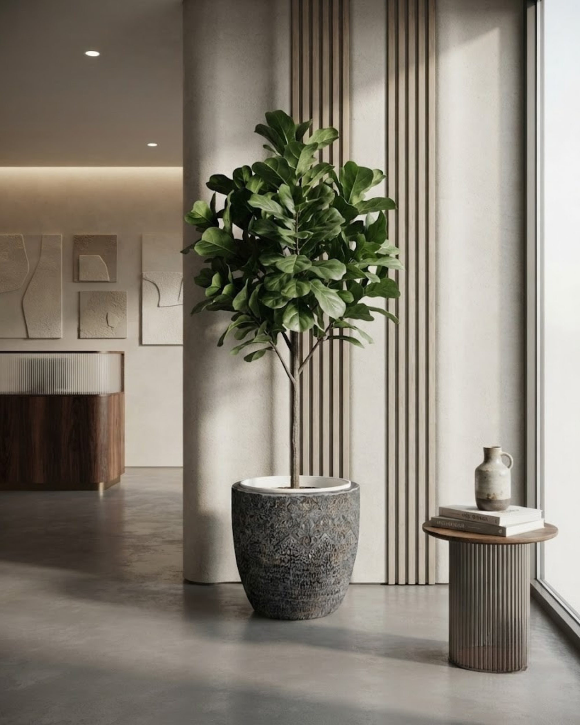 Premsons® Round Patterned Decorative Planter
