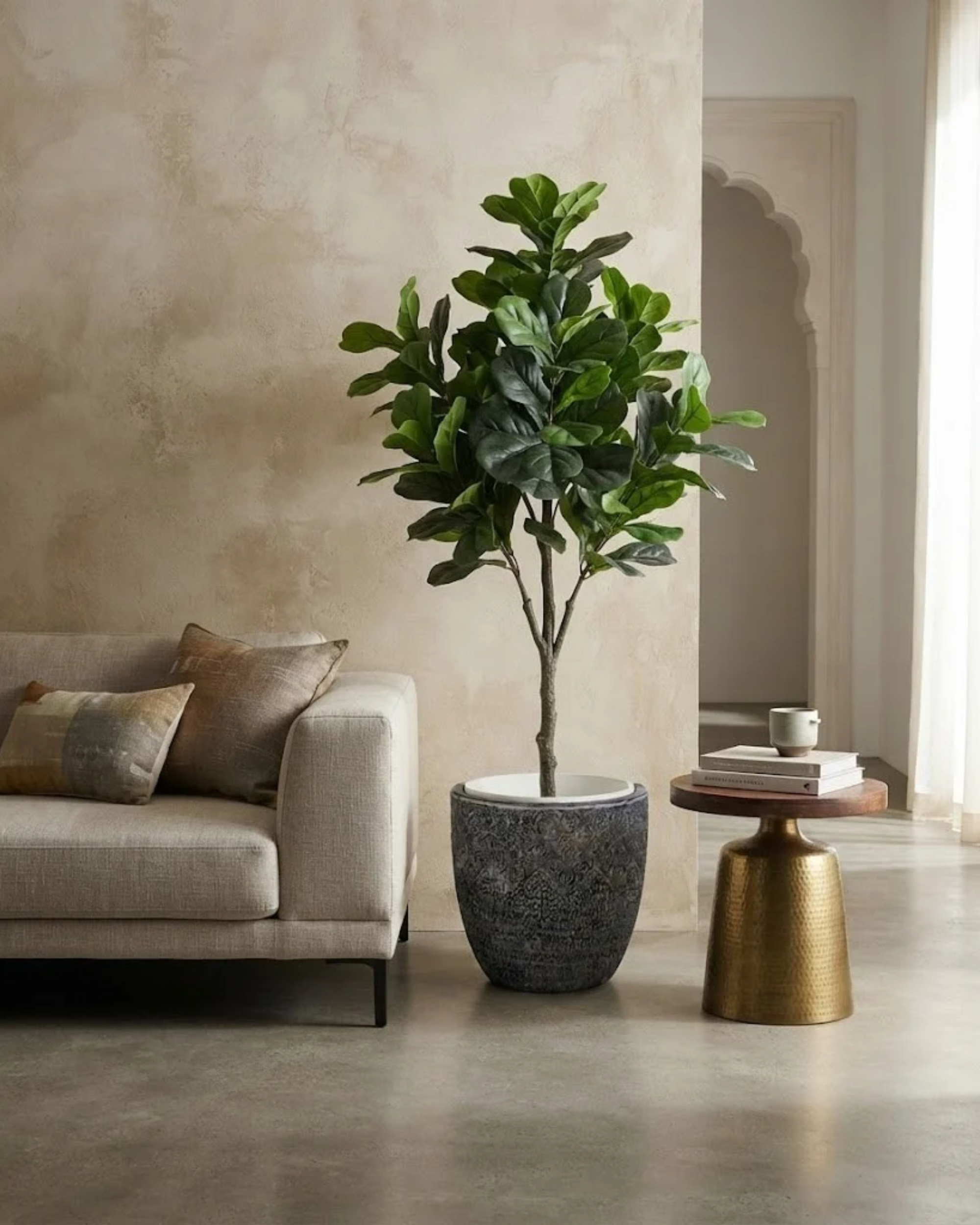 Premsons® Round Patterned Decorative Planter