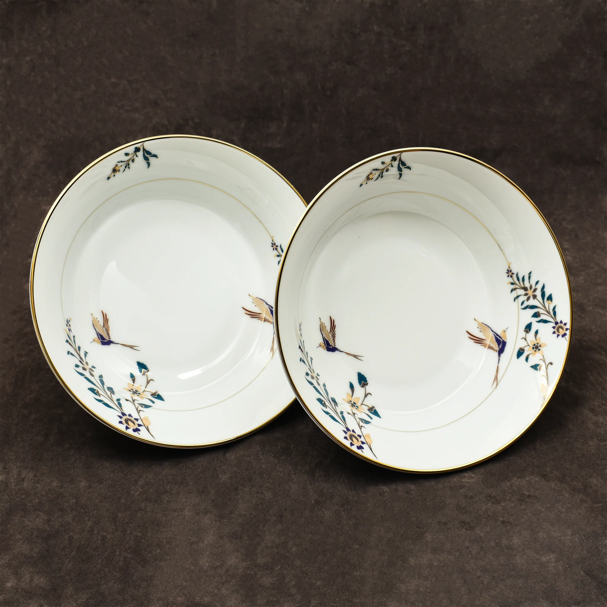 Floral Porcelain Dinner Set – 27-Piece Elegant Tableware Collection for 6 | Serene Botanical Design for Sophisticated Dining