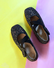 Premsons® Black Sequins Girls’ Sandals – Stylish, Comfortable & Lightweight Footwear for Everyday Wear & Special Occasions