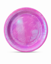 Premsons®  Pink Disposable Party Plates – Stylish Round Plates for Birthdays & Celebrations